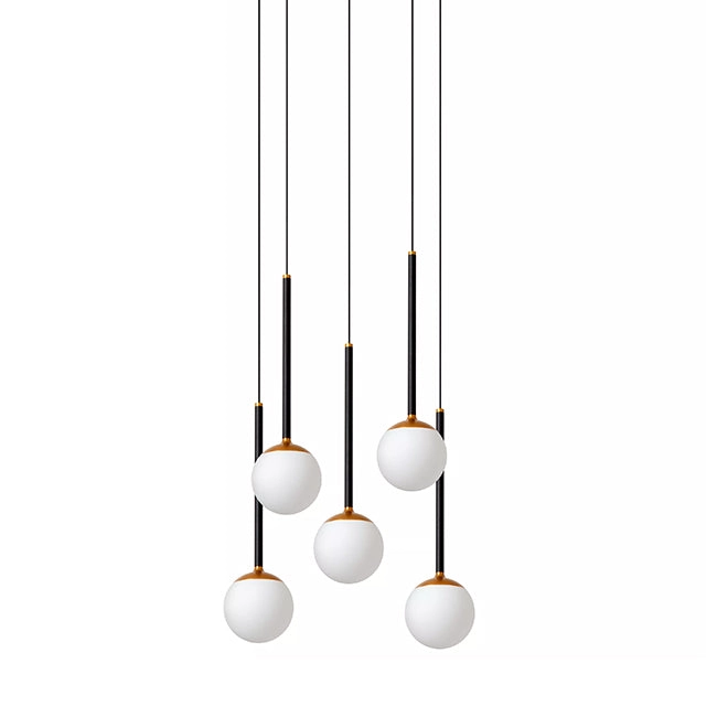 Lámpara aluminio acrílico opal Ø41,9 cm LED 5 x 8,2W 2200K-3300K - LULC0368