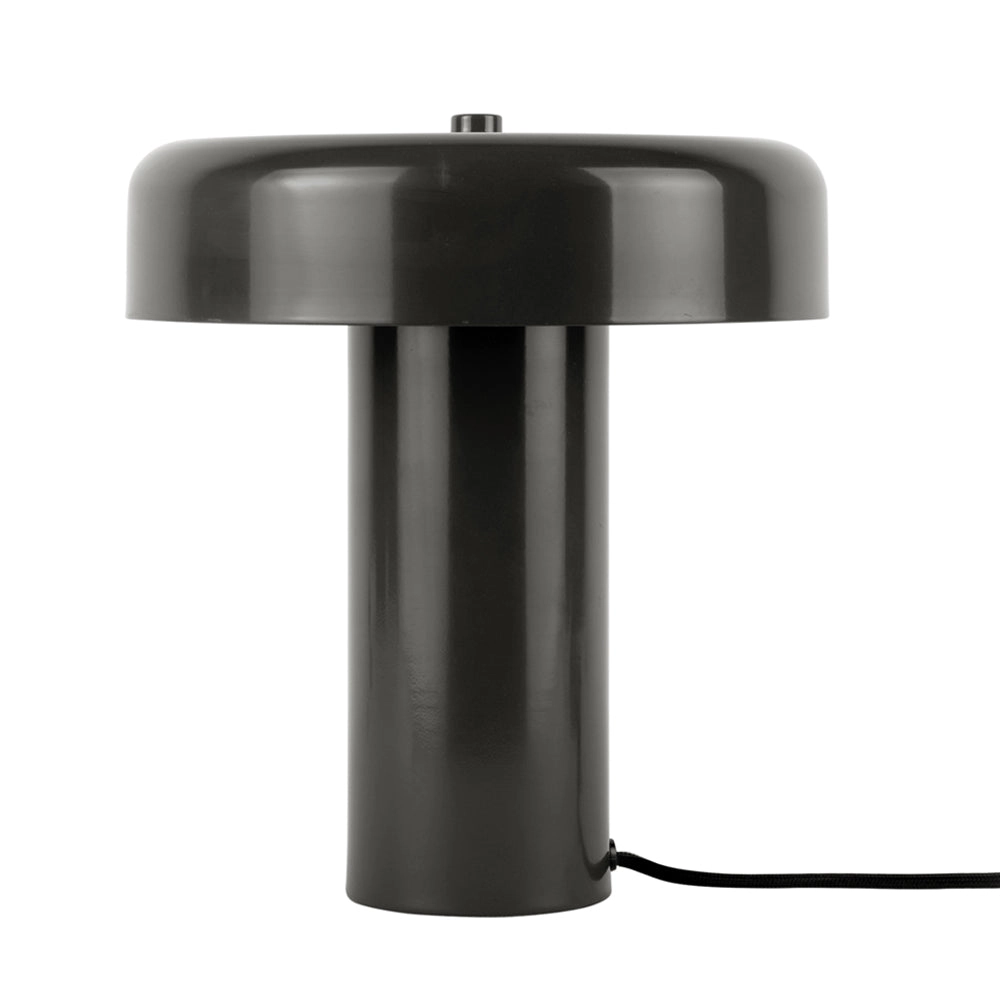 Lámpara de mesa metal negro Ø24xH26 cm E14x2 - PGLS0099