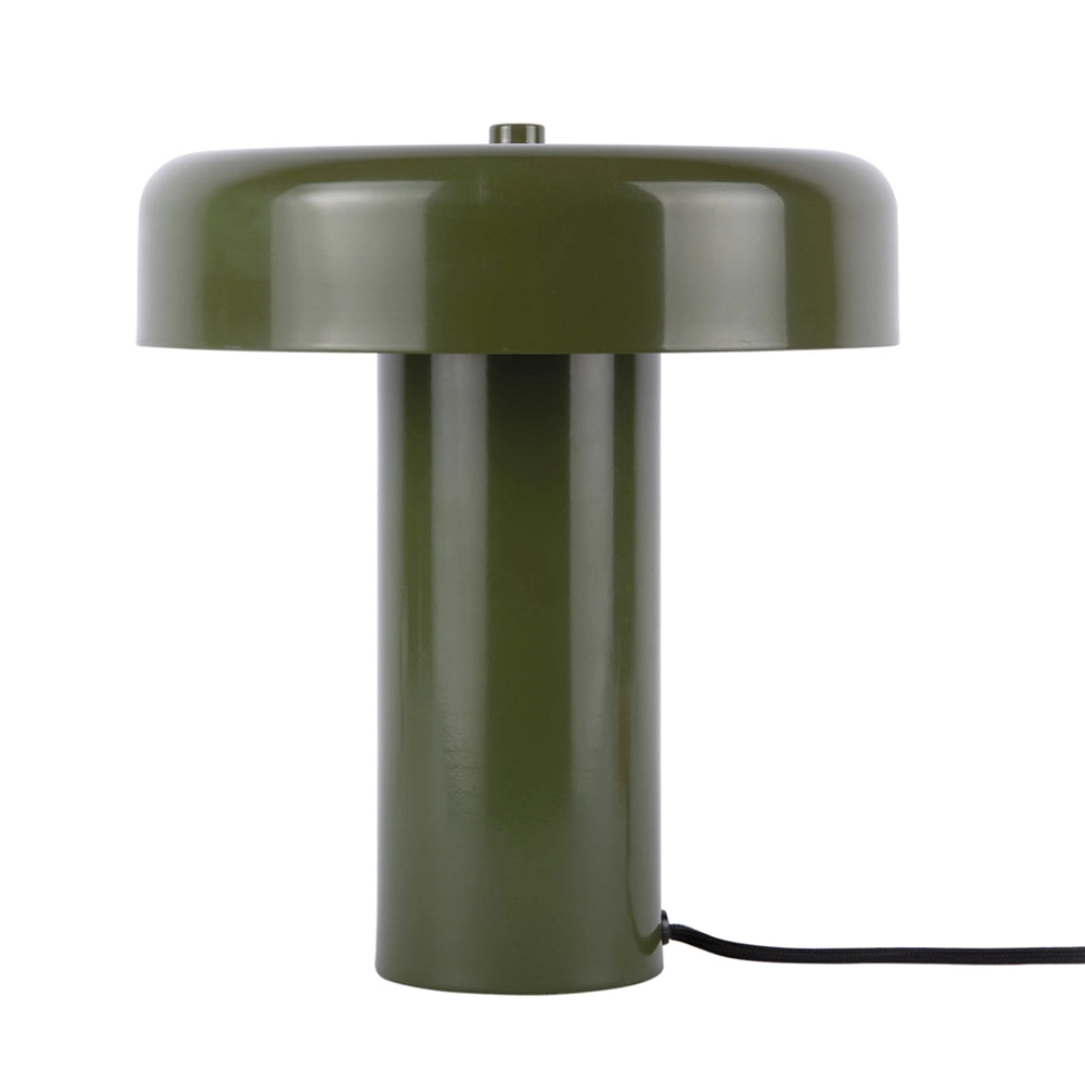 Lámpara de mesa metal verde Ø24xH26 cm E14x2 - PGLS0098