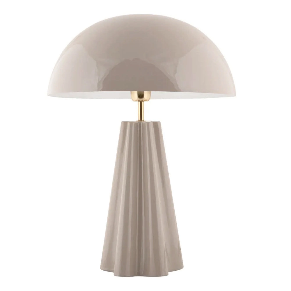 Lámpara de mesa metal taupe brillante Ø40xH55 cm E27 - PGLS0112