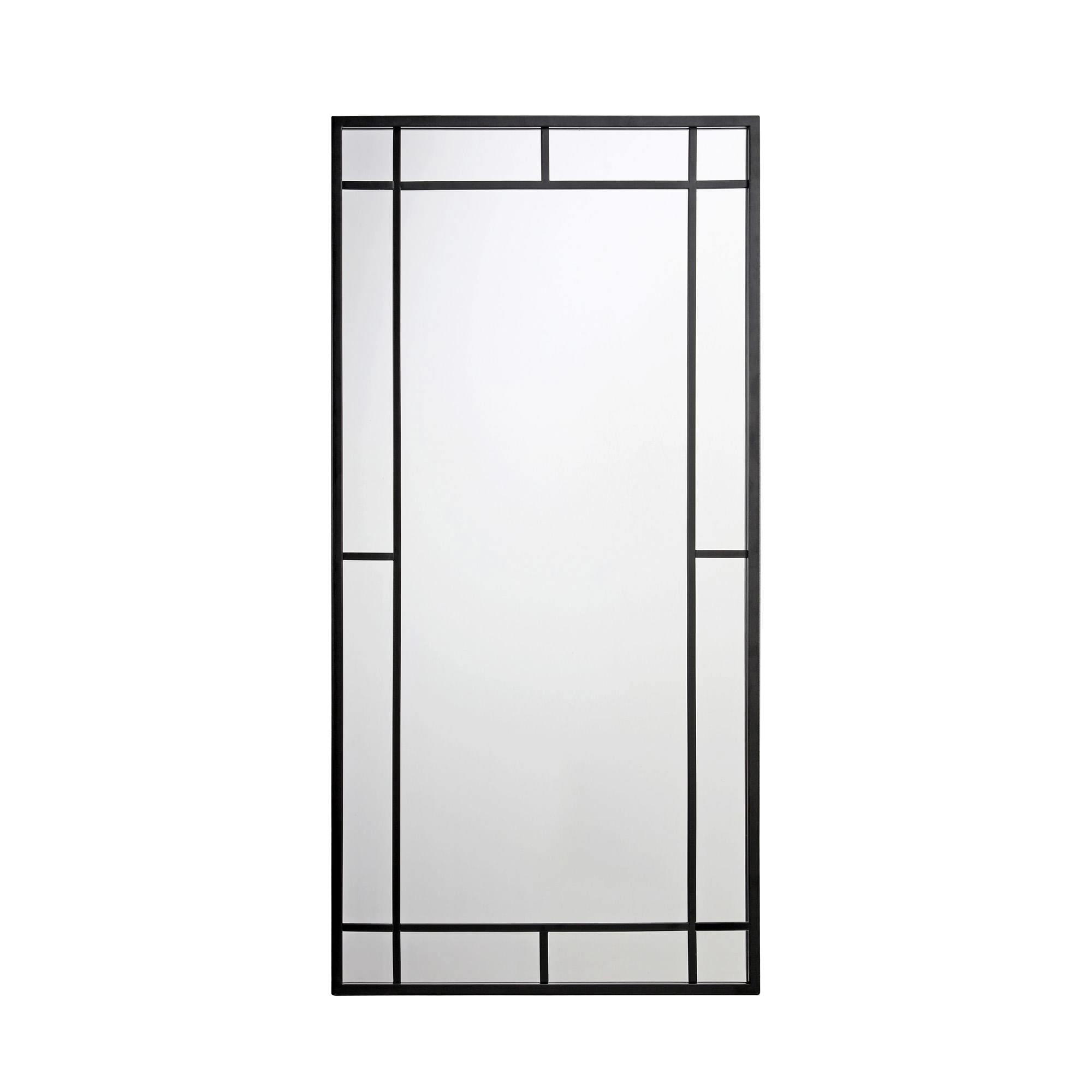 Espejo Geometric Rectangular Negro 60x120 cm