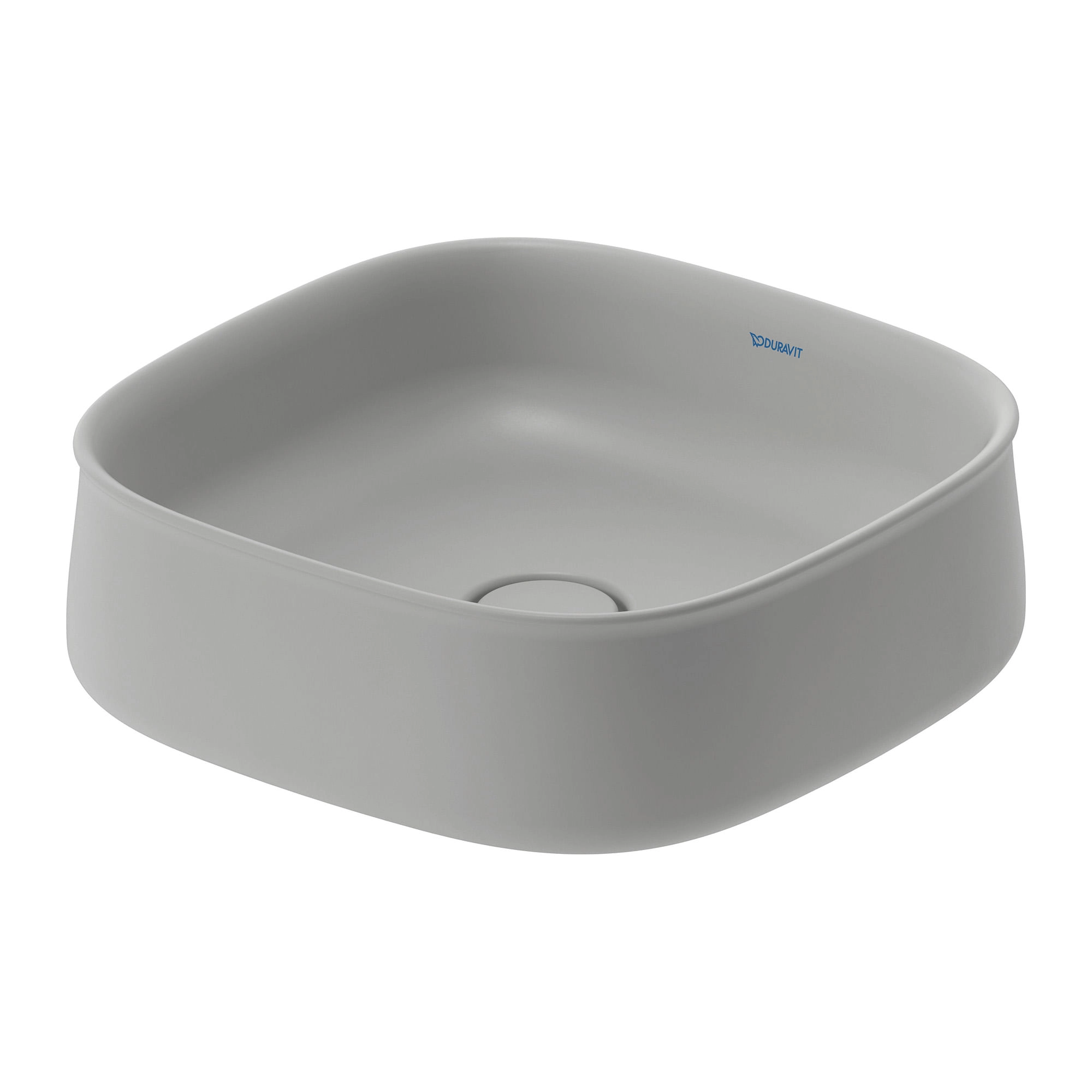 Lavamanos Zencha Sobrecubierta sin Rebalse Grey Satin Matt