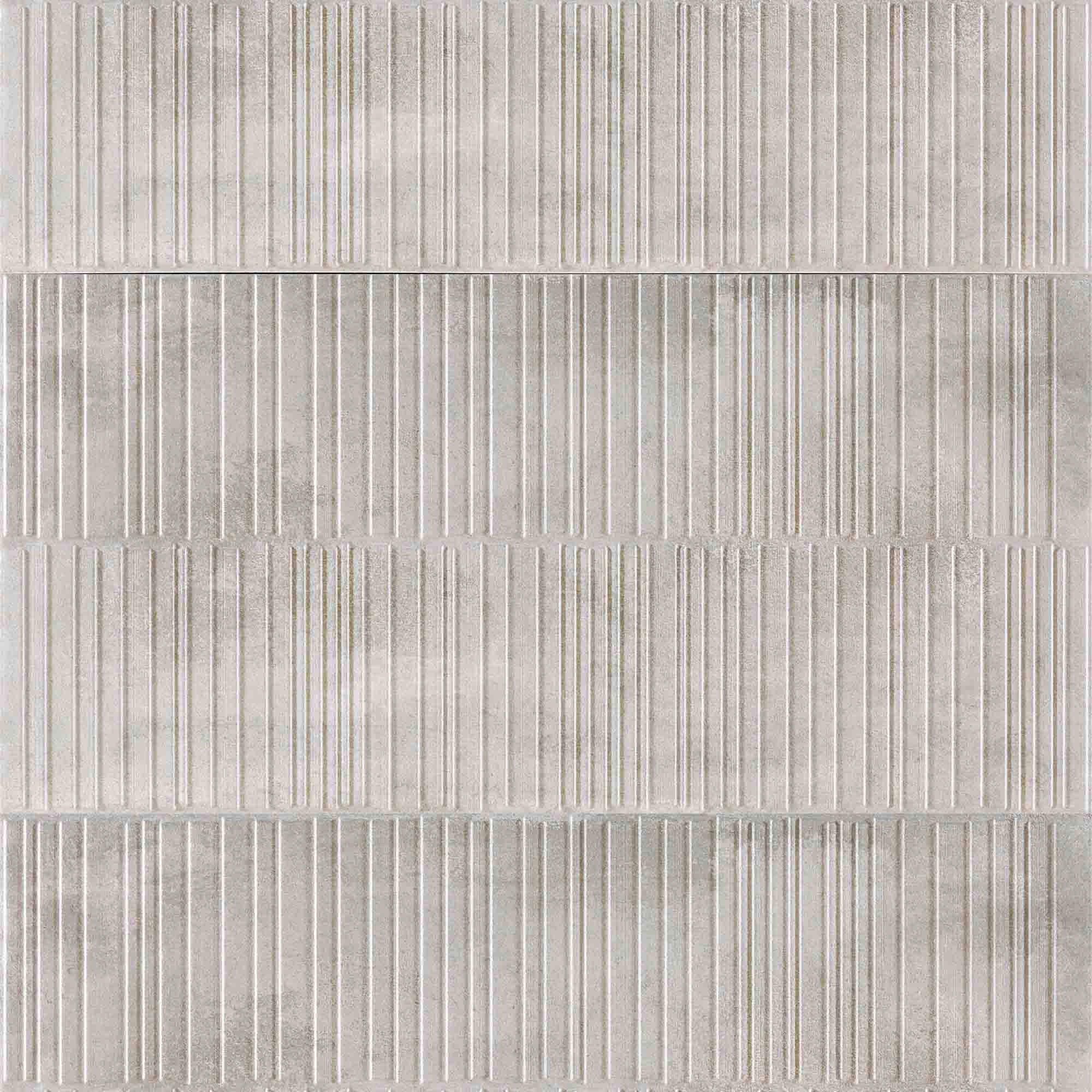 Porcelanato Essen Gris Mate Relieve Lineal 45x90 cm