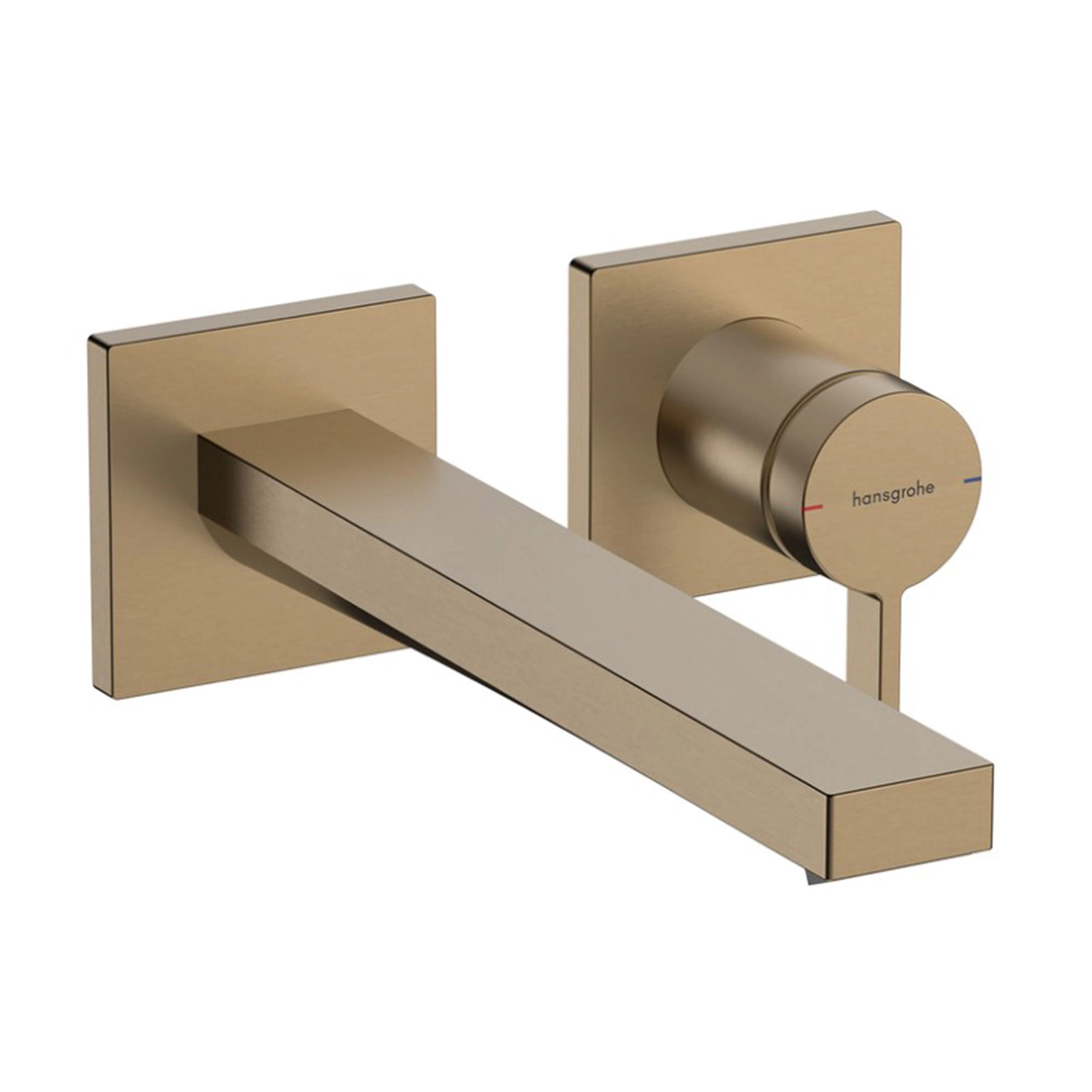 Griferia Lavamanos Tecturis E Muro 22 Cm C/Desagüe 73051140 Brushed Bronze