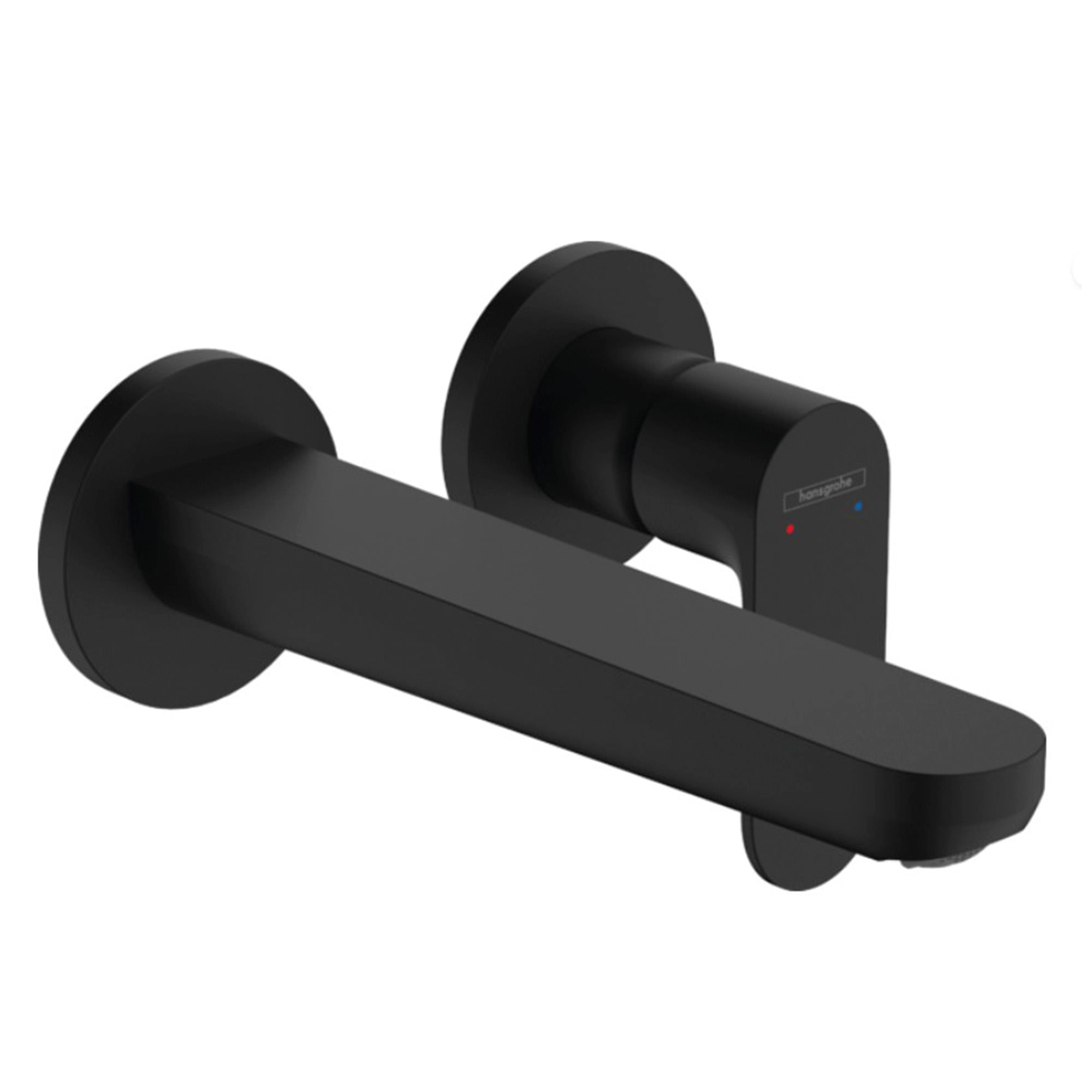 Griferia Lavamanos Rebris S Muro 20 Cm C/Desagüe 72528670 Negro Mate