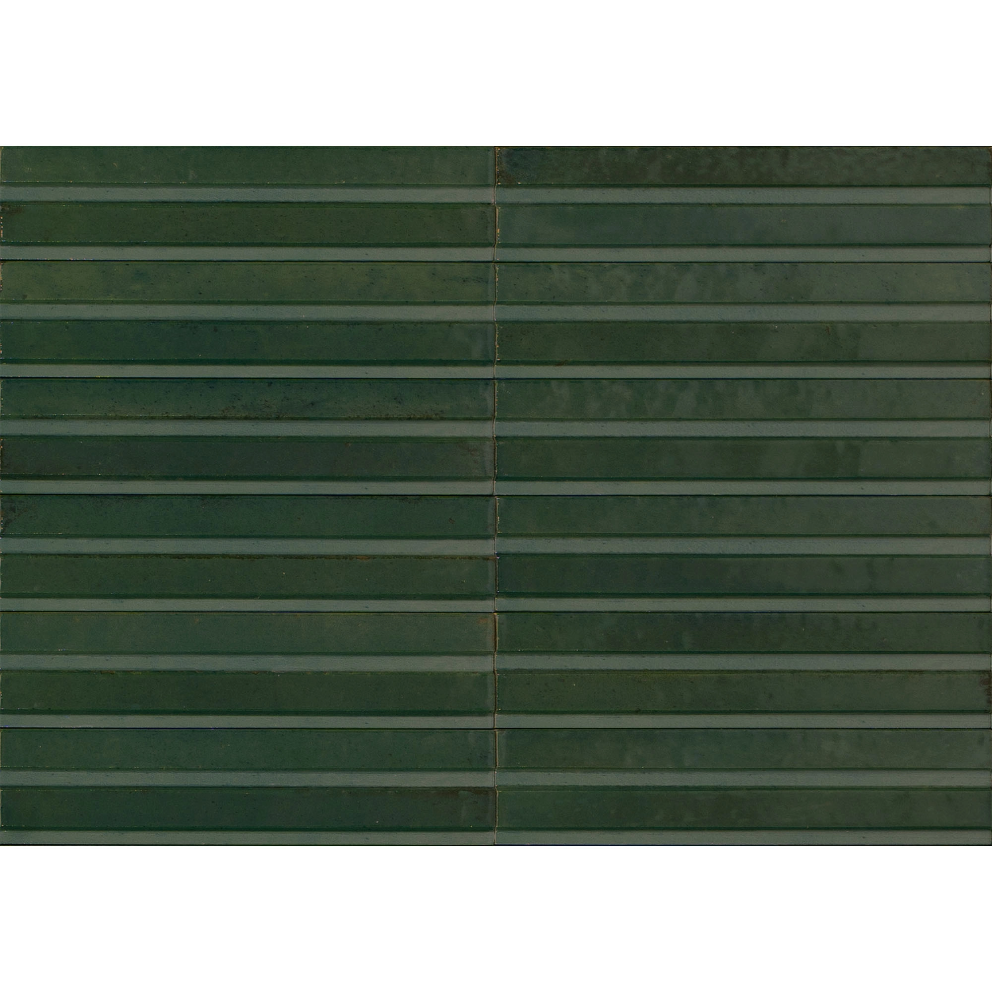 Porcelanato Lume 3D Green Brillante 6x24 cm