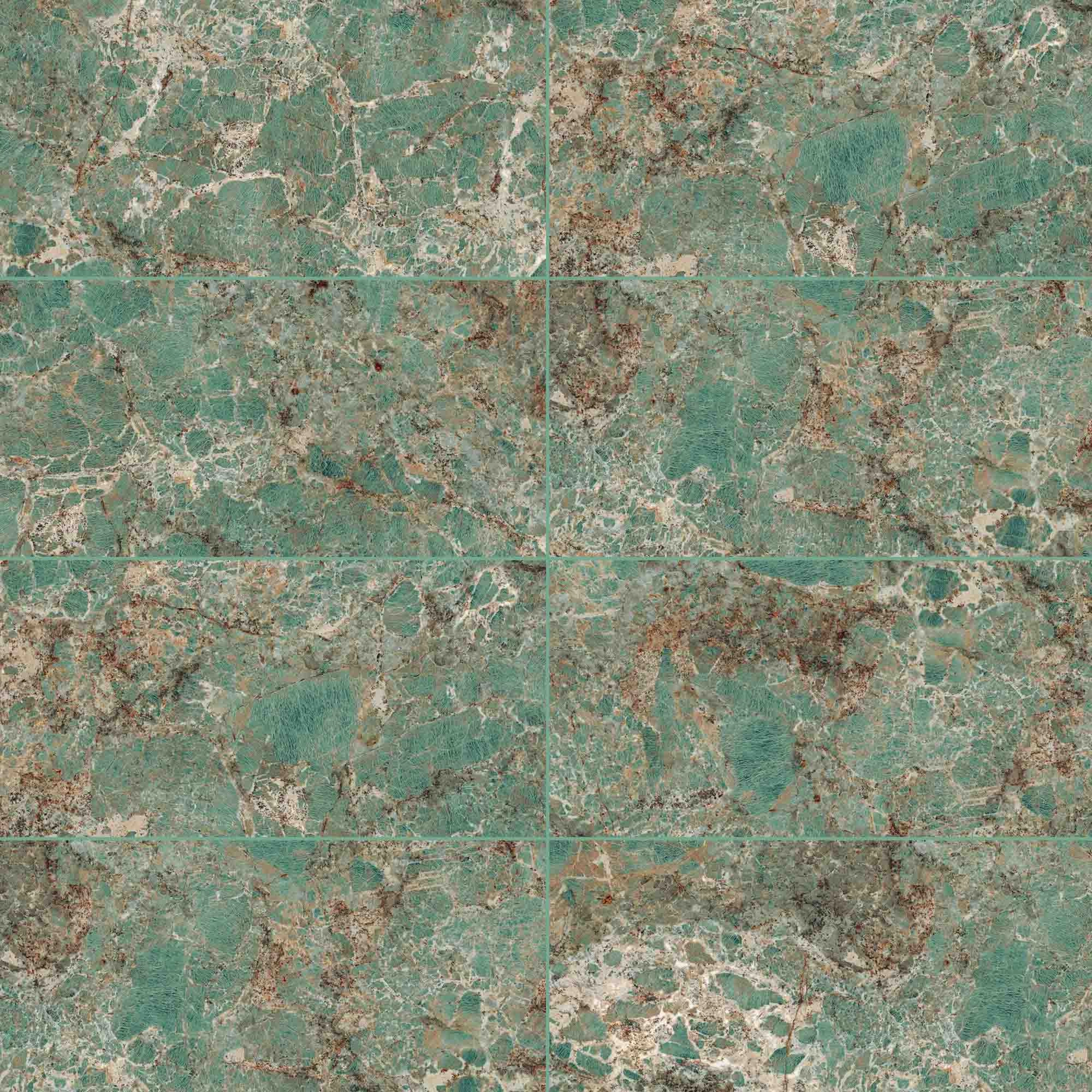 Porcelanato Amazonita Verde Pulido 60x120 cm