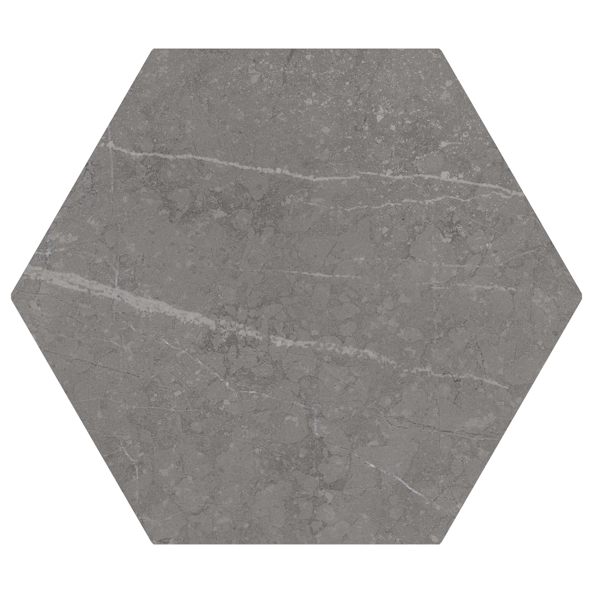 Porcelanato Love Affairs Petra Hexagon Charcoal Grafito Mate 20x23