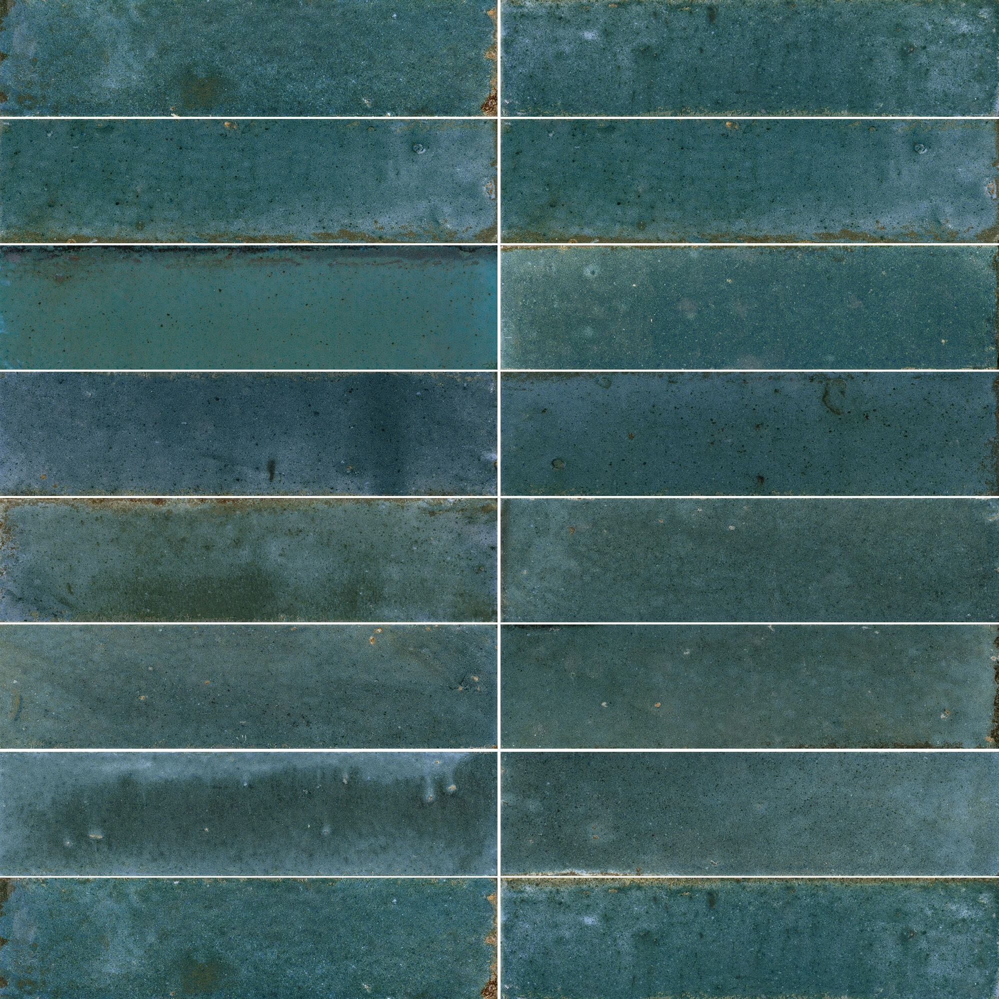 Cerámica Muro Hope Azul Brillante 7.5x30 cm