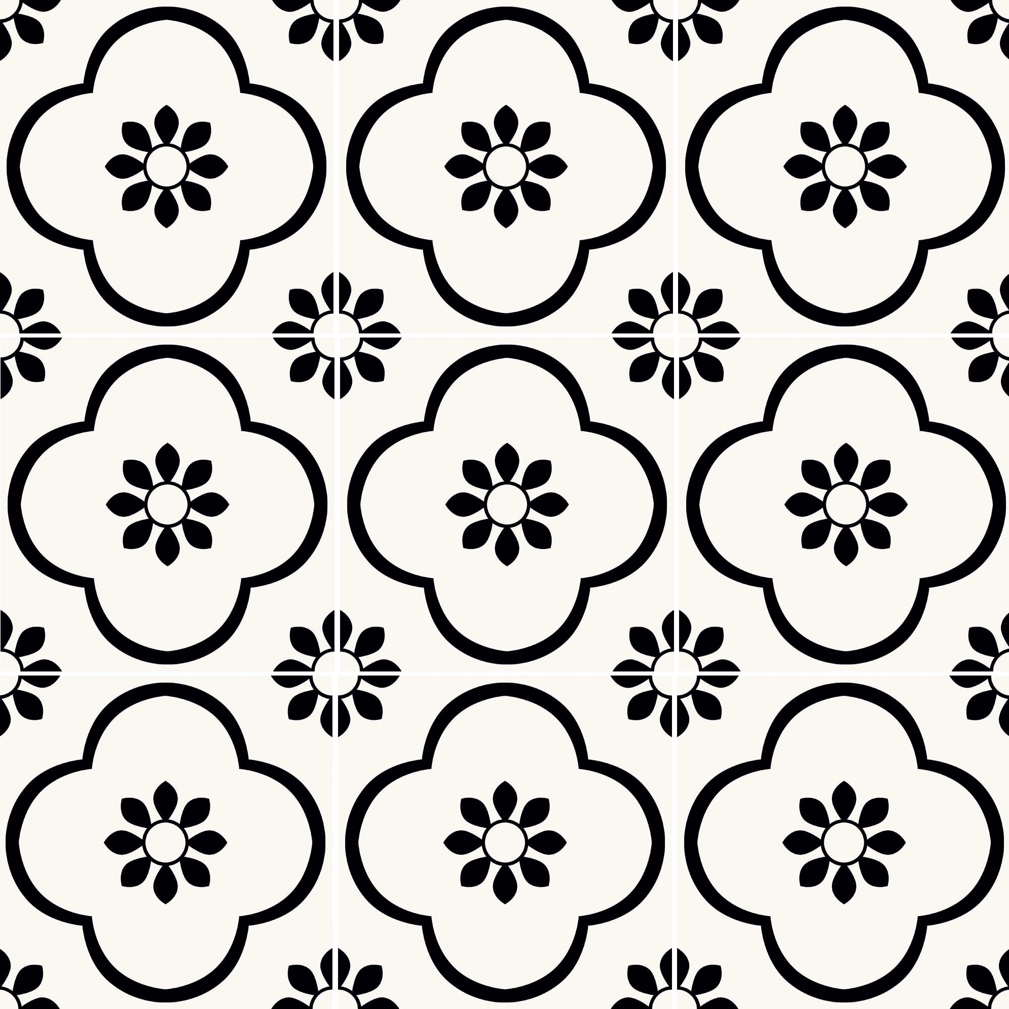 Cerámica Dolcevita Flower Blanco Mate 20x20 cm
