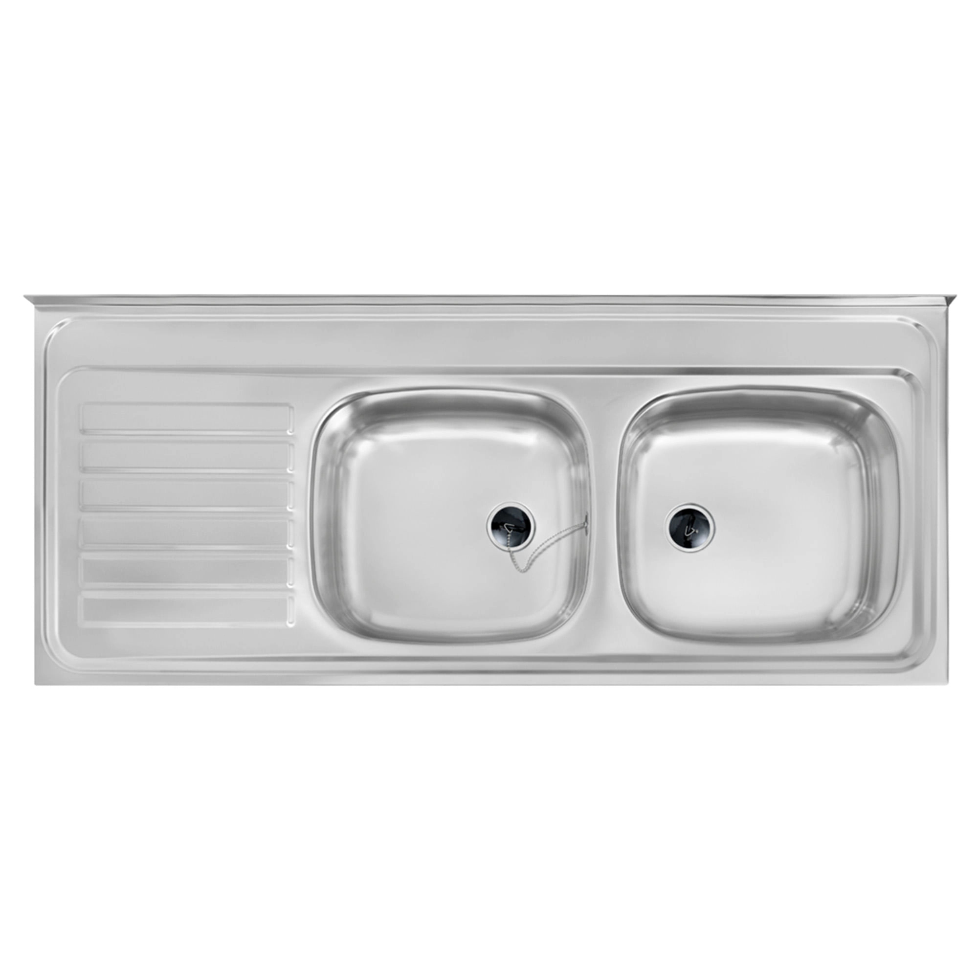 Lavaplatos Teka 2 Cubetas Y Escurridor Acero Inoxidable 1200x500x160 mm