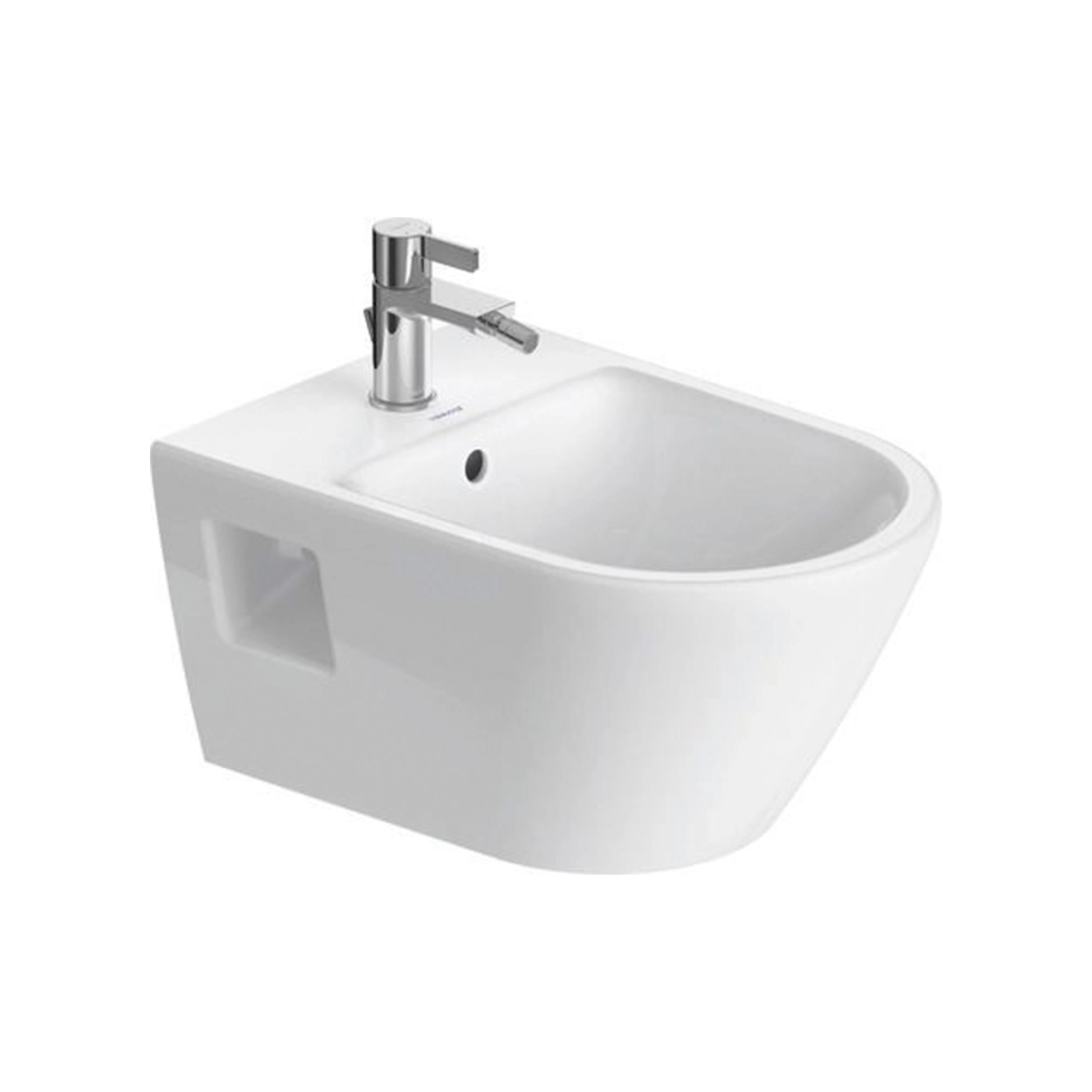 Bidé Supendido D-Neo Blanco con Rebalse y Perforación 370x540x400 mm