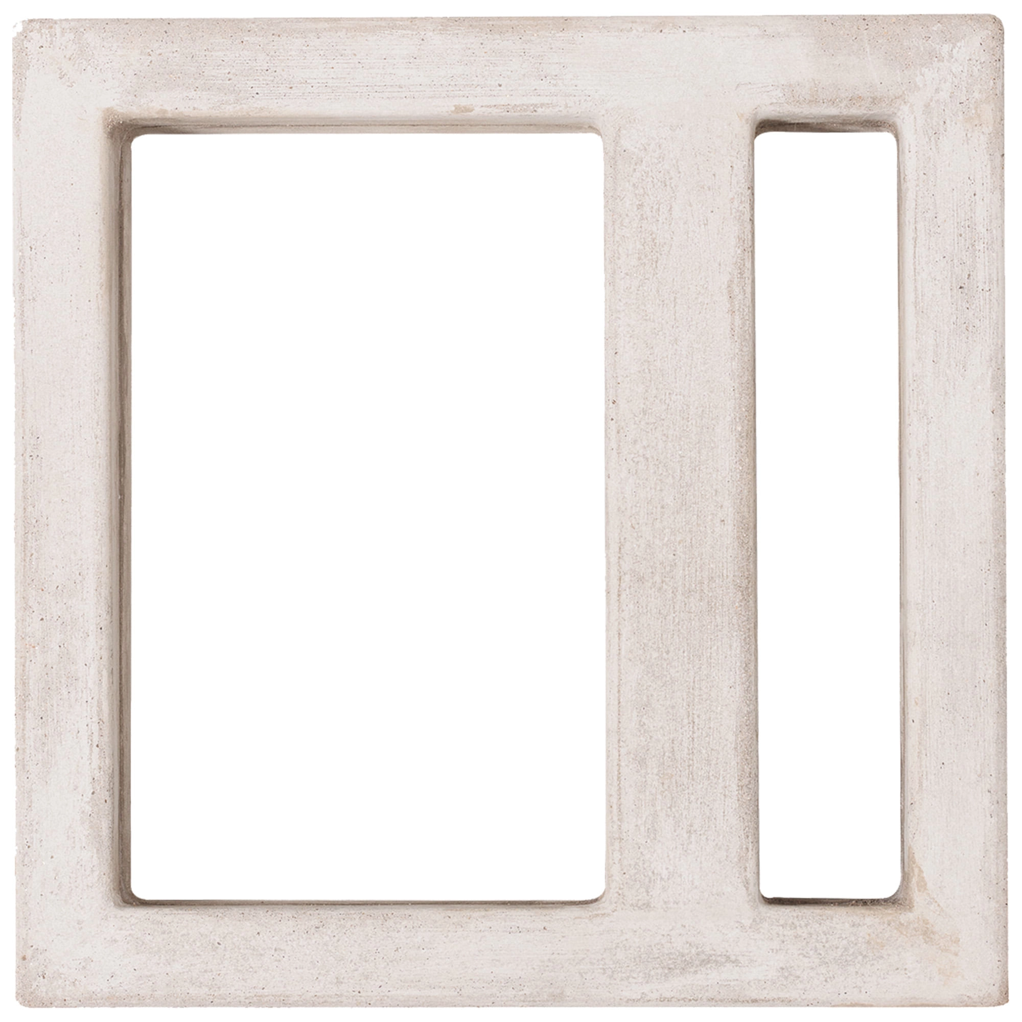Concreto Muro Elemento Cinza Asimetrico 30x30 cm - Kit 2 Pzas