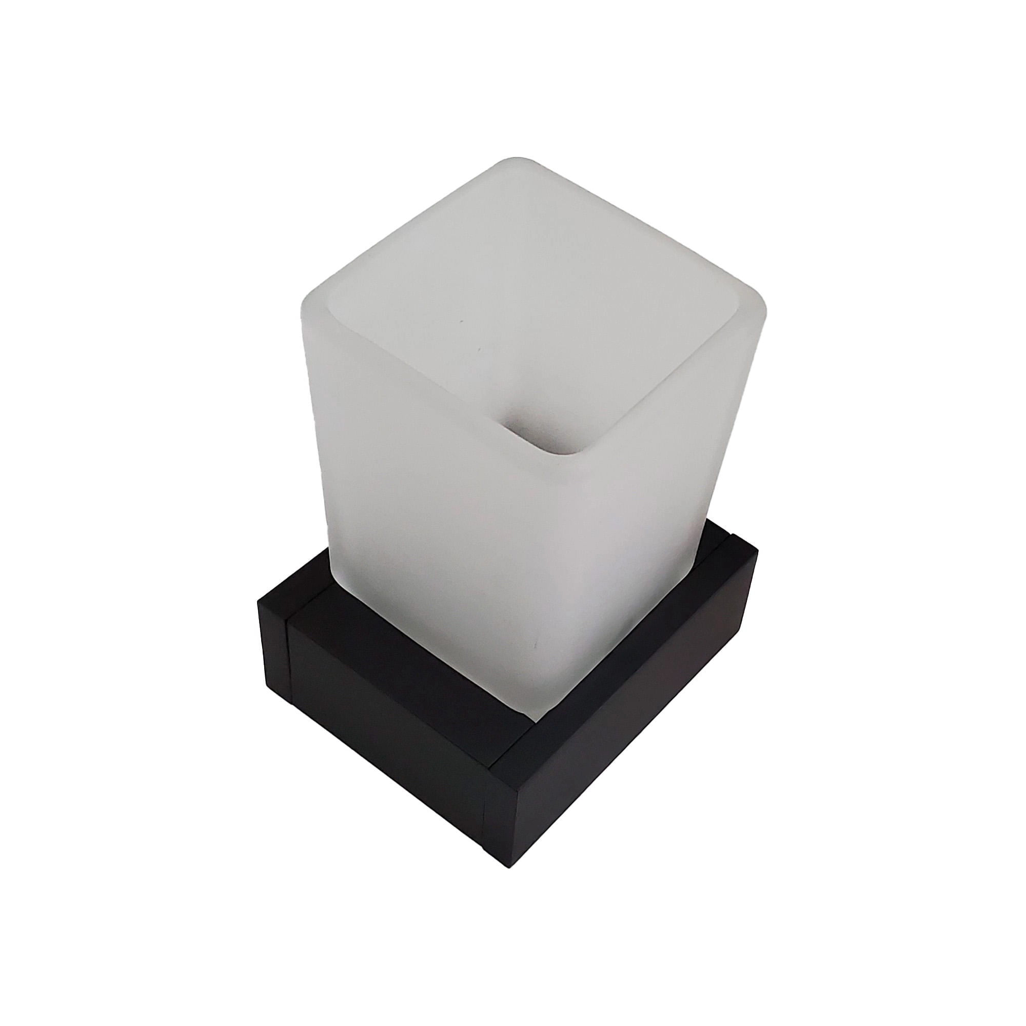 Portavaso Kubika Latón Negro 8.4x7x10.5 cm