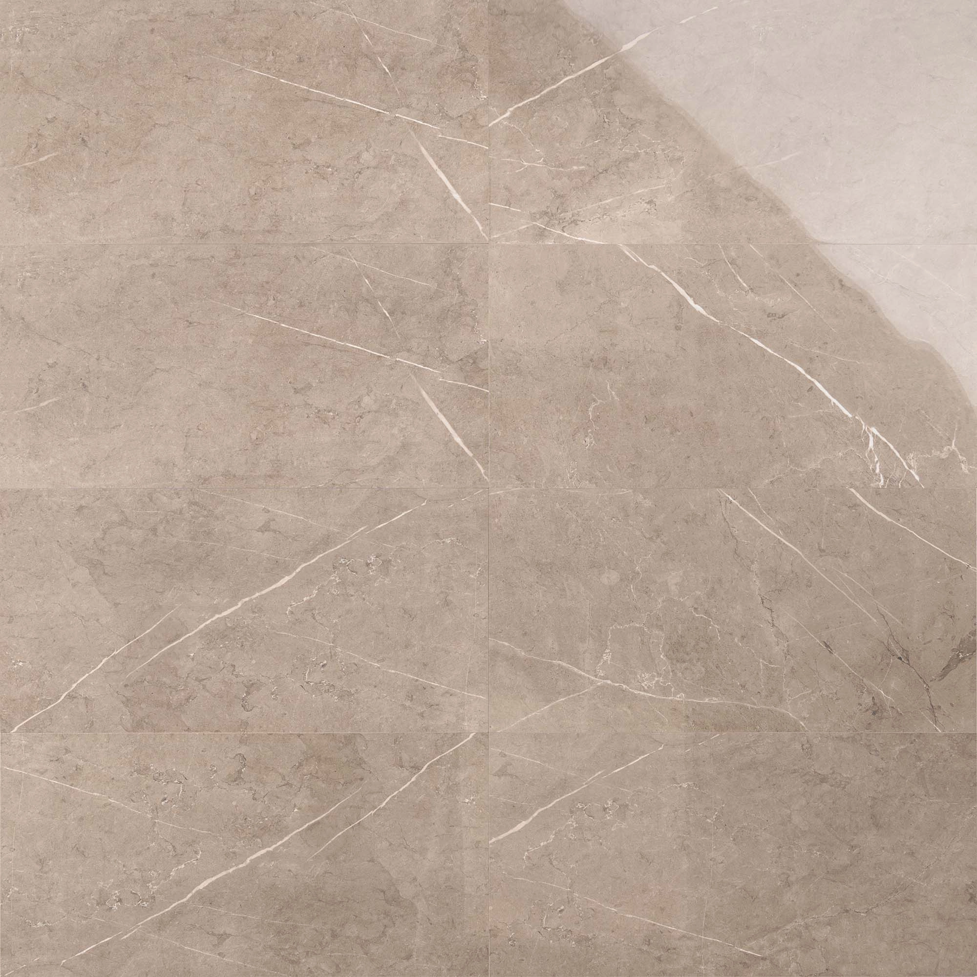 Porcelanato Pietra di Italia Taupe Pulido 30x60 cms