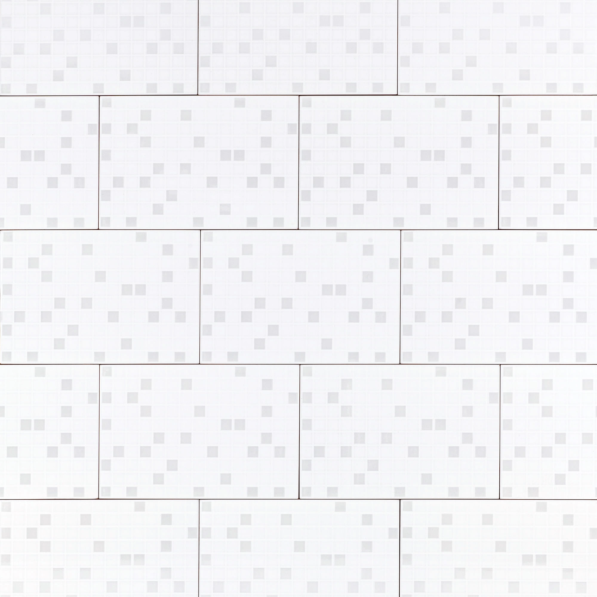 Cerámica Muro Frost Cuadros Blanco Brillante 20x30 cm