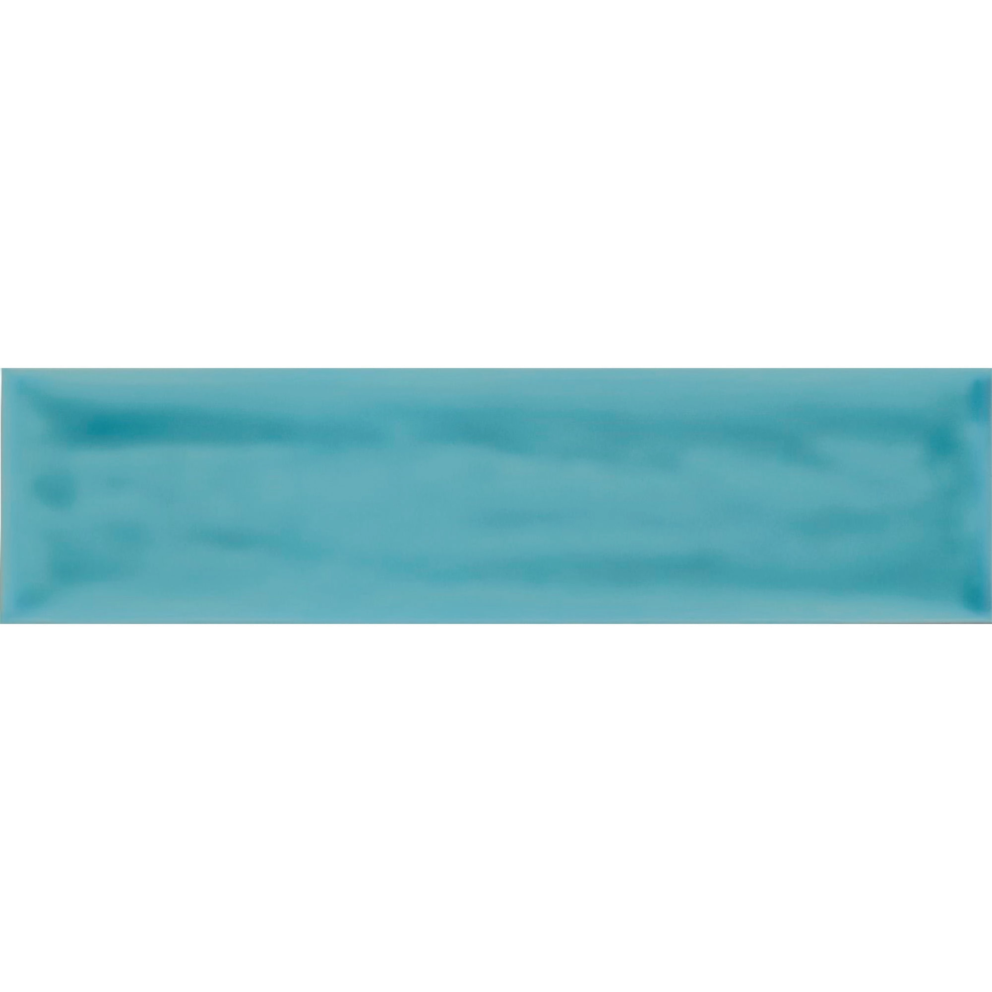 Cerámica Muro Flow Attol Blue Brillante 7.7x30.5 cm