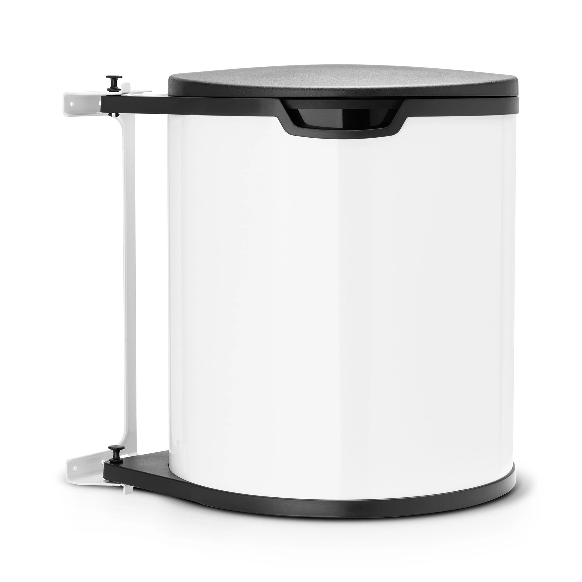 Basurero Con Soporte Para Puerta Built In White