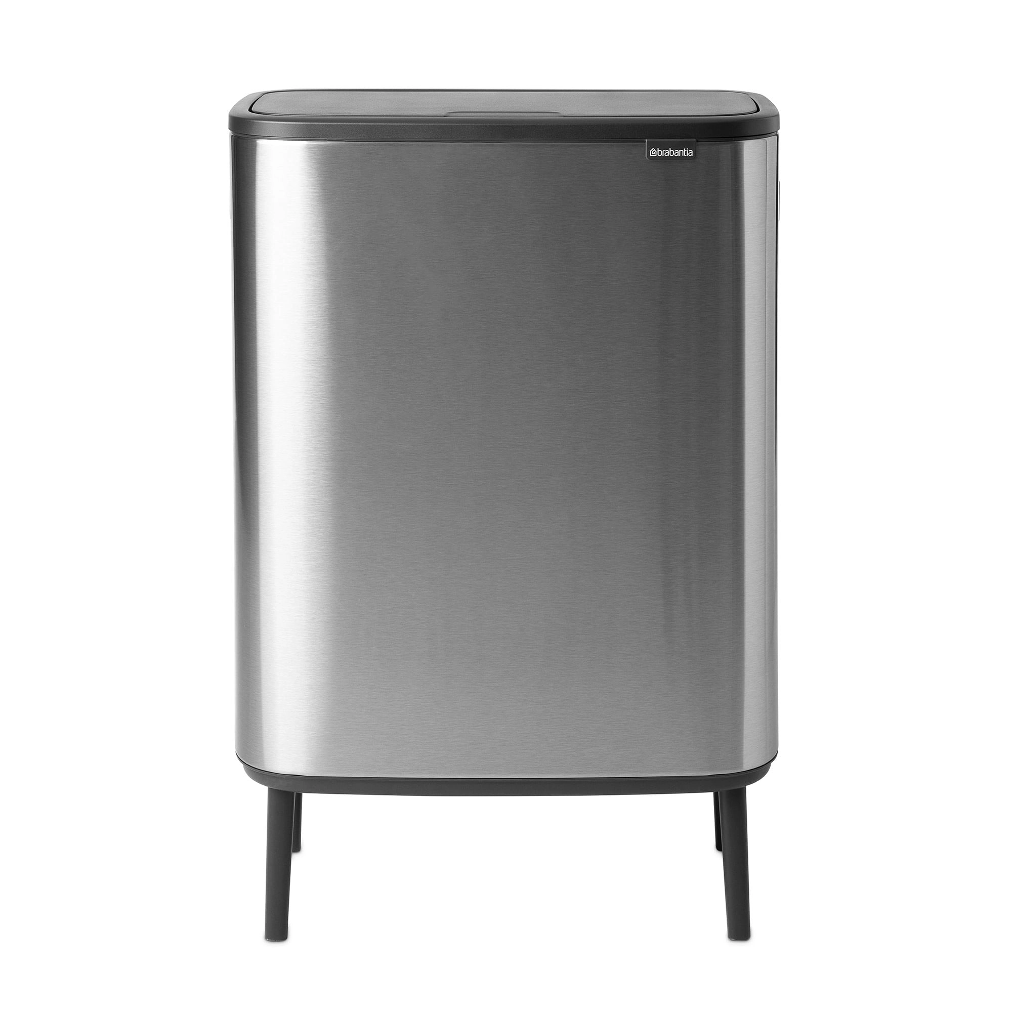 Basurero Bi Touch Matt Steel Fingerprint Proof 1C