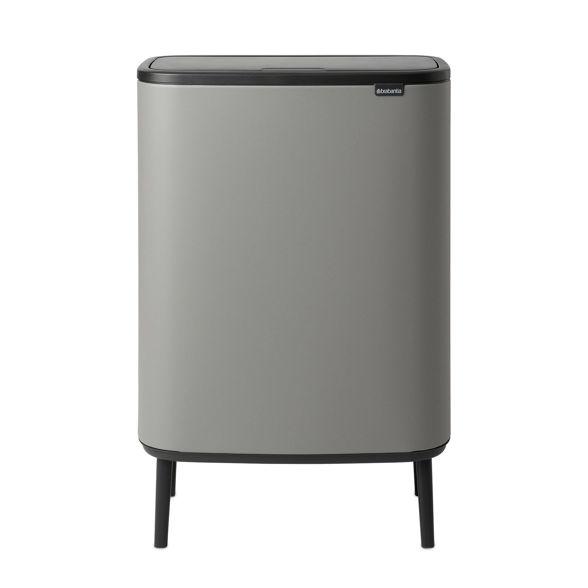 Basurero Bi Touch Mineral Concrete Gray 1C