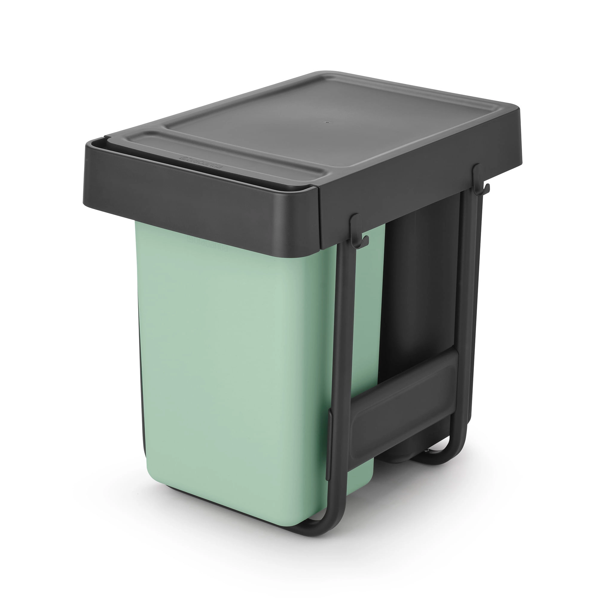 Basurero Soft & Go Built In Dark Grey & Jade Green 2+15