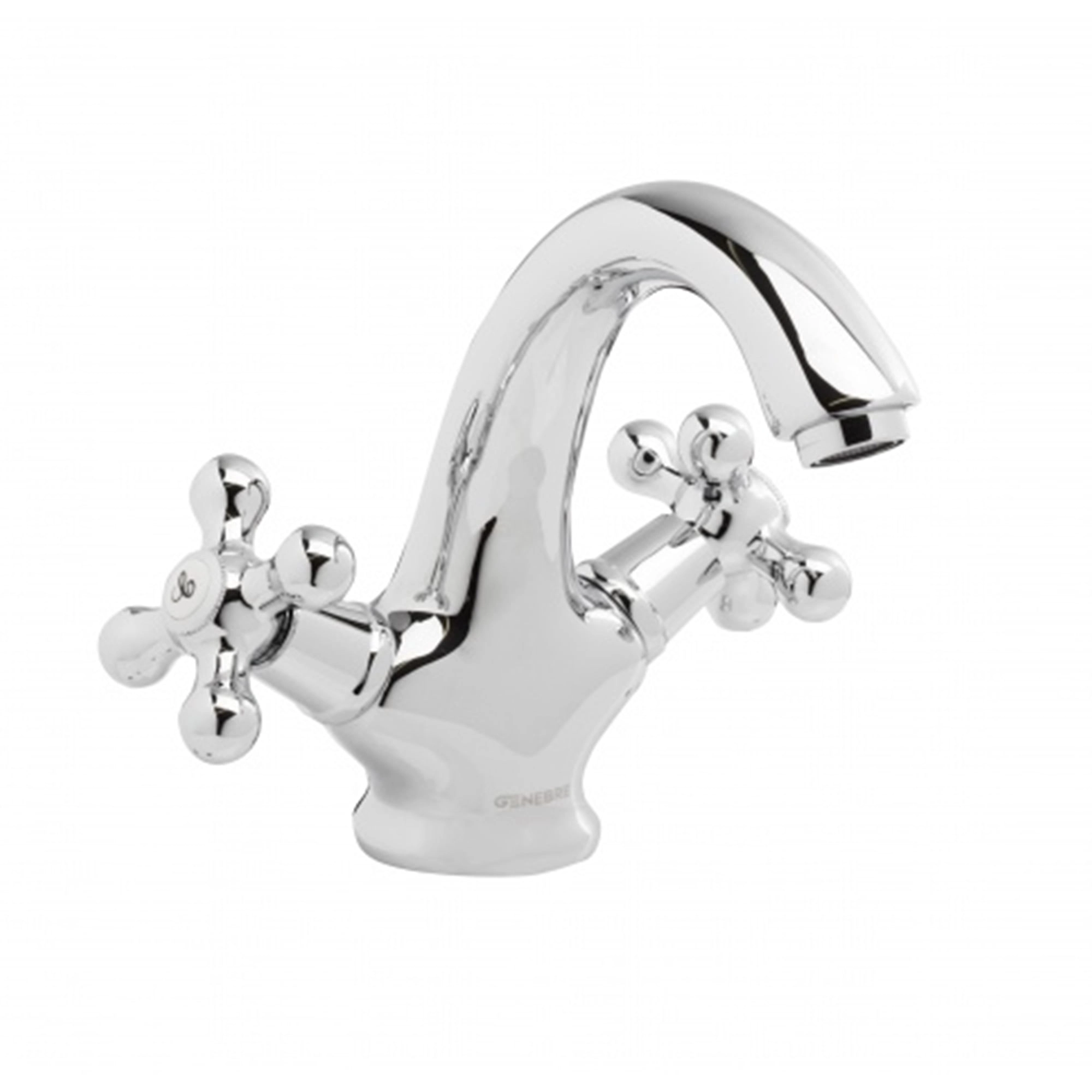 Grifería Lavamanos New Regent Bimando 16 cm S/Desagüe Cromada