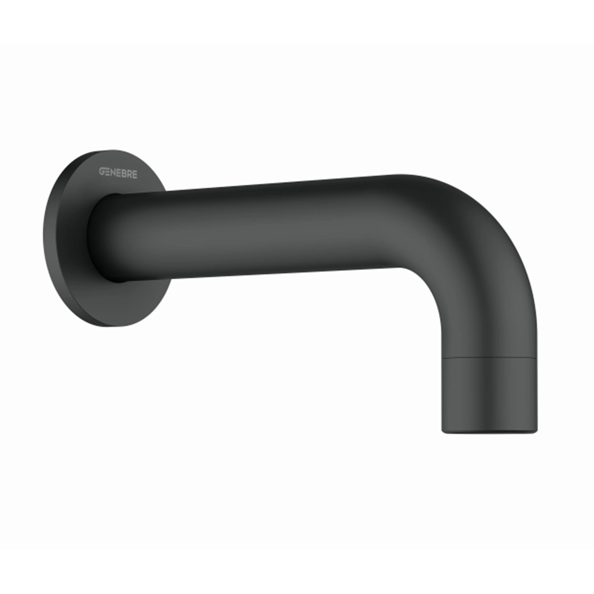 Caño Tina Oslo 19 cm Negro Mate