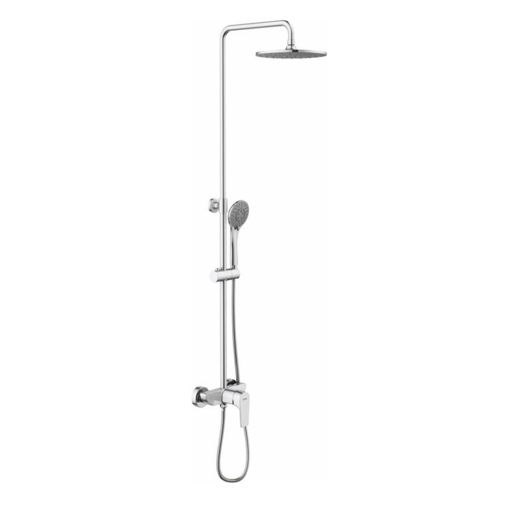 Columna Ducha Koral 23 cm Cromada