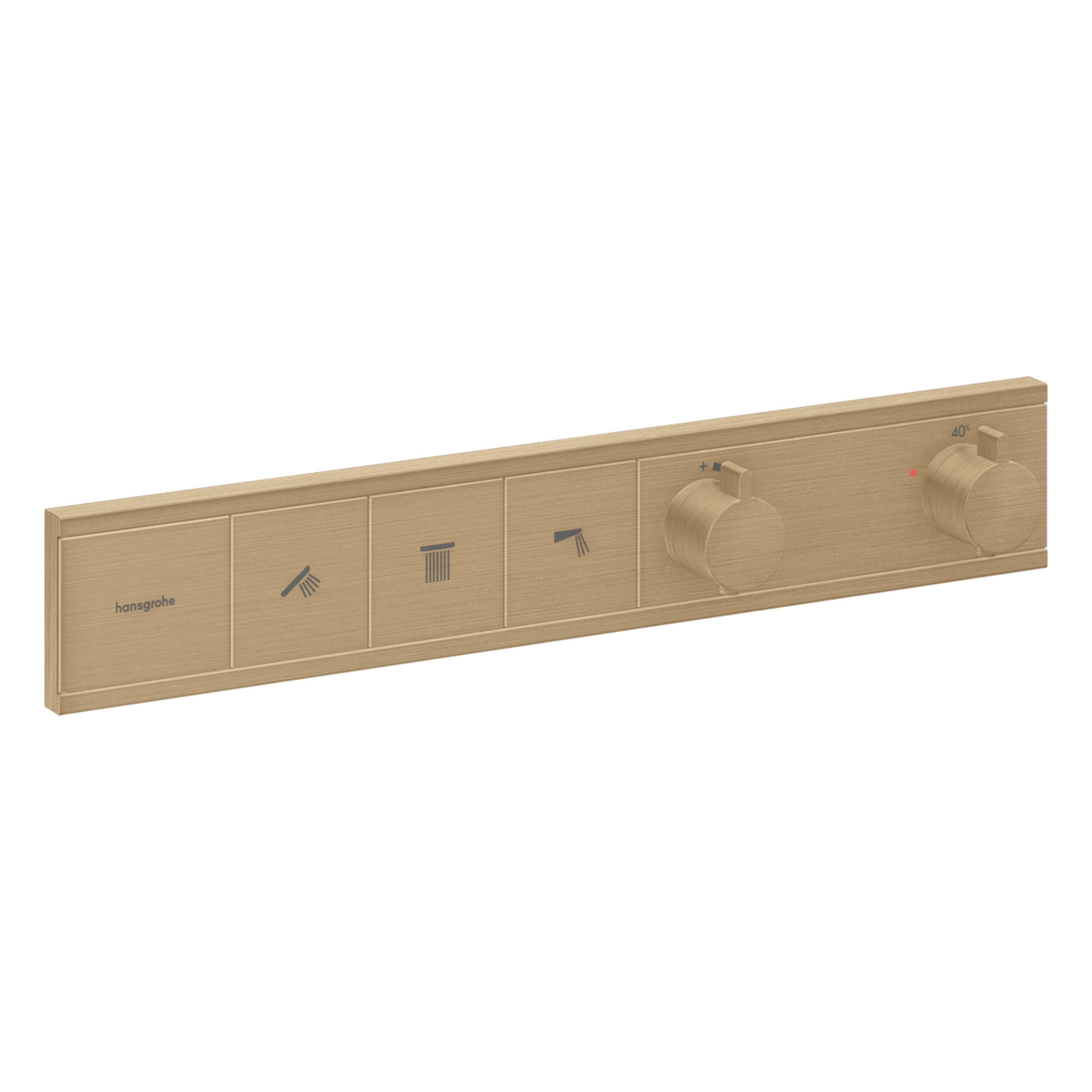 Rainselect Termostato Empotrado 3 vías Brushed Bronze
