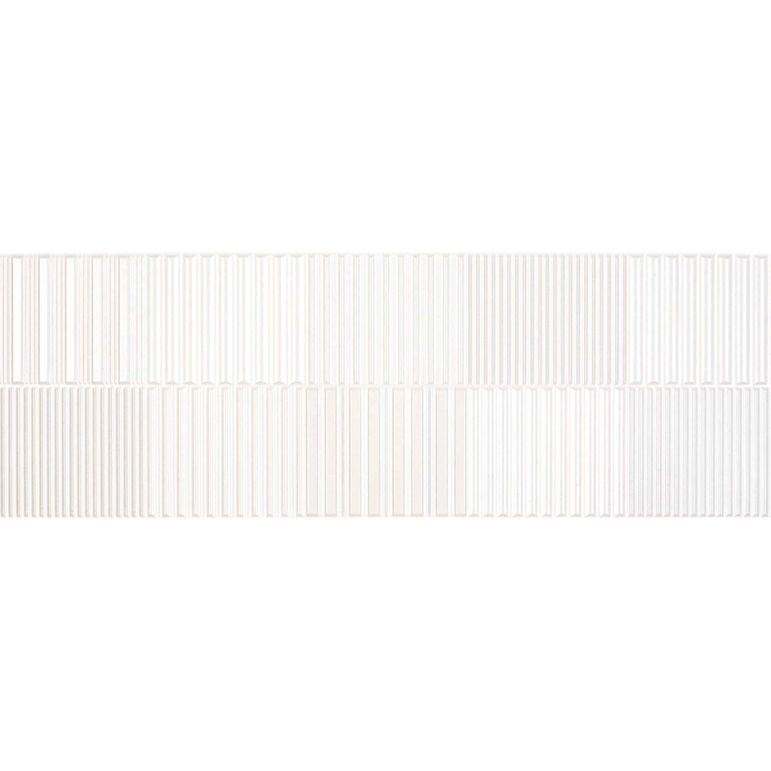 Cerámica Muro Groove White Rose Mate 30x90 cm