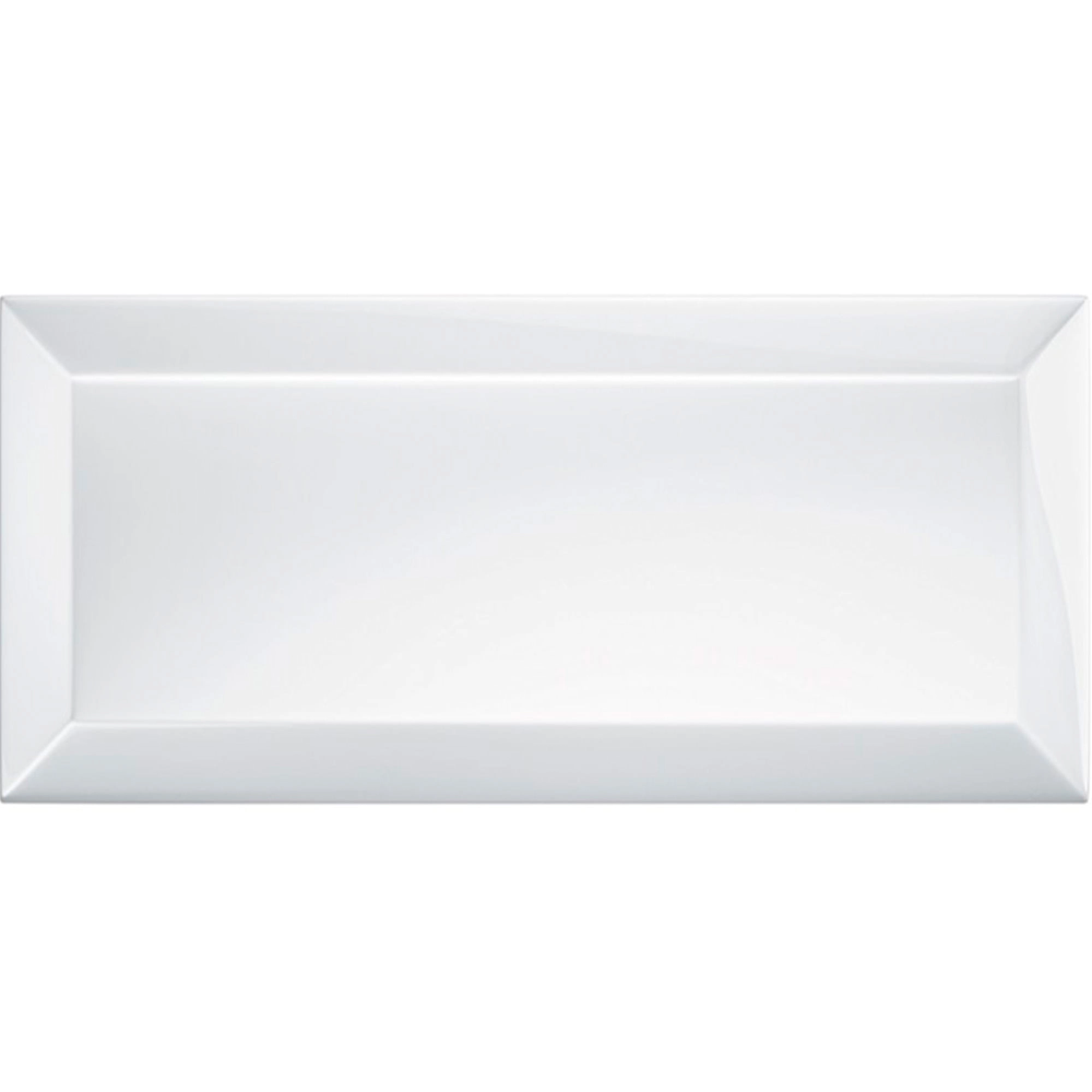 Cerámica Muro Bisote Blanco Brillante 7.7x15.4 cm