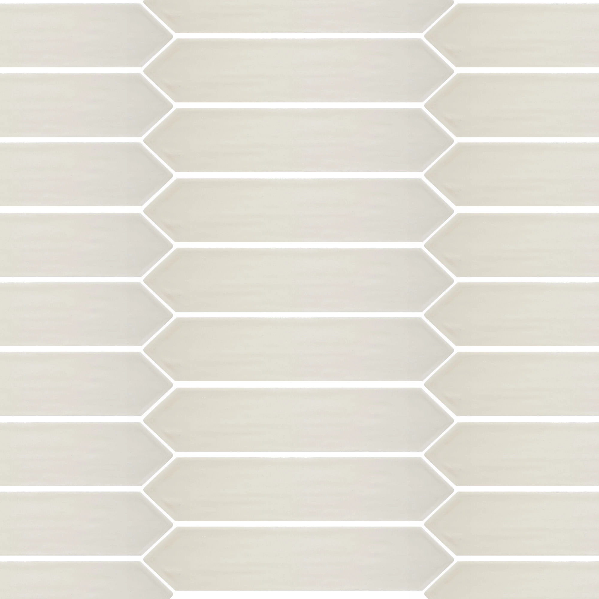 Cerámica Muro Flow Picket Tender Gris Brillante 7.7x30.5 cm