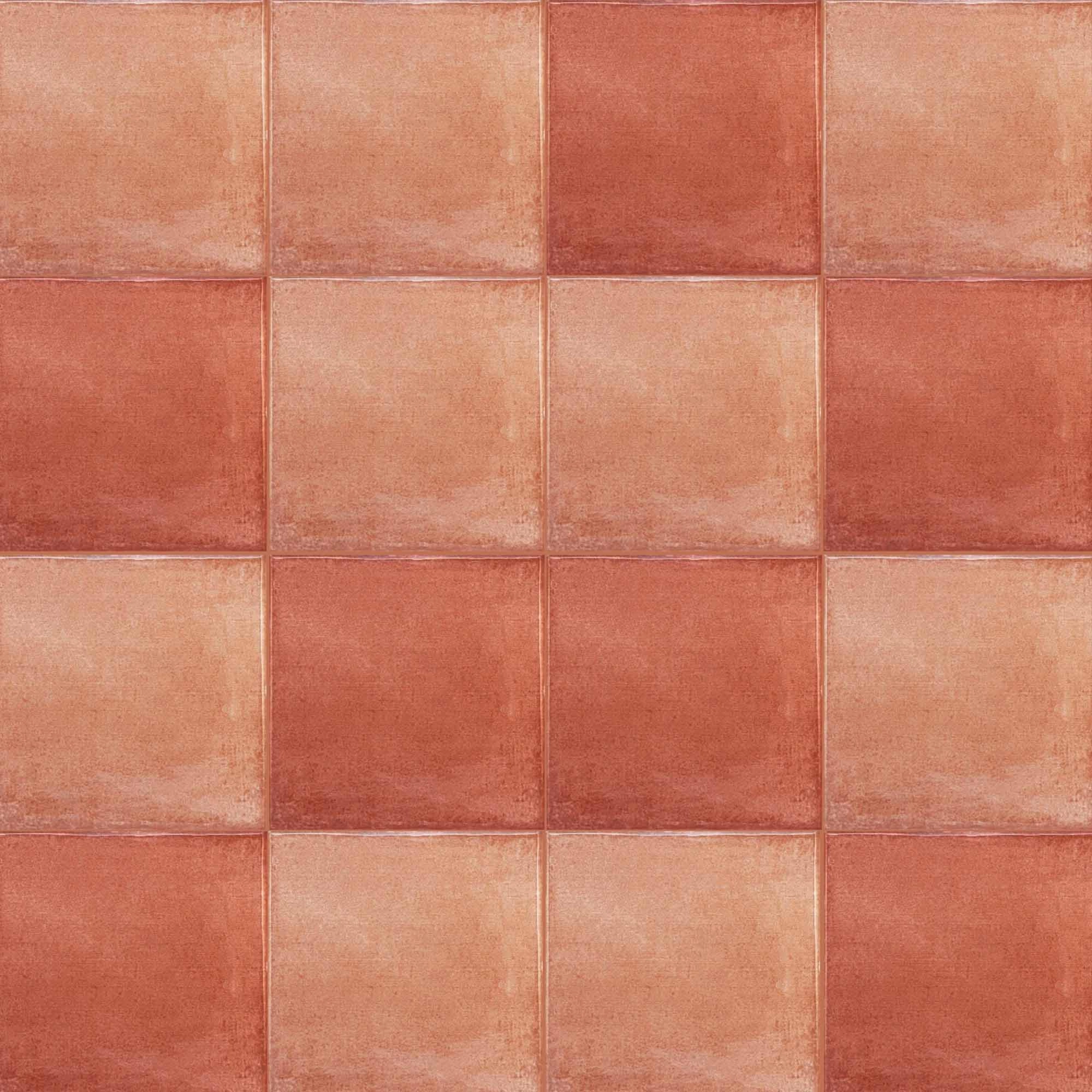 Cerámica Muro Olaria Coral Brillante 15.4x15.4 cm