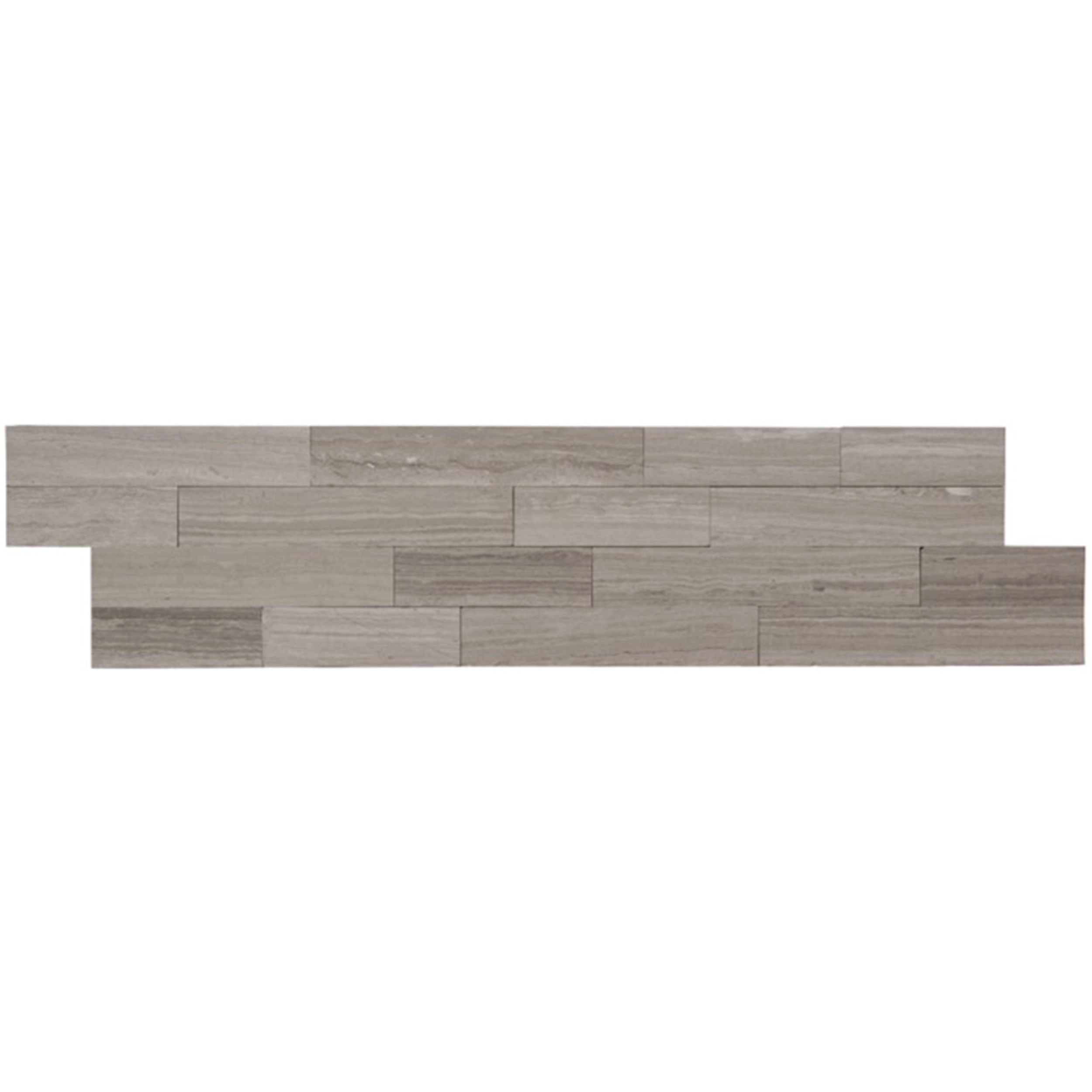 Piedra Fachaleta Blanca Marble Wood 15x60 cm