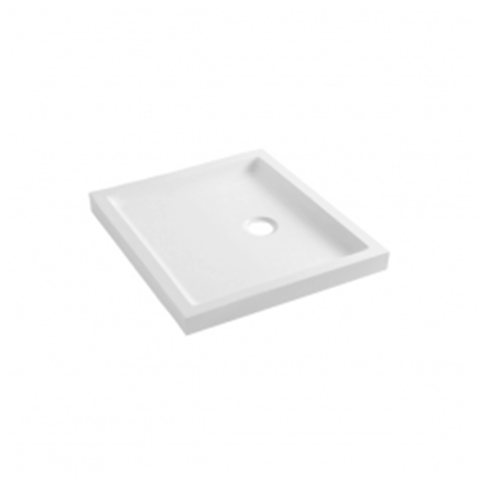 Receptáculo Piano 80x80 cm Blanco Sin Desagüe
