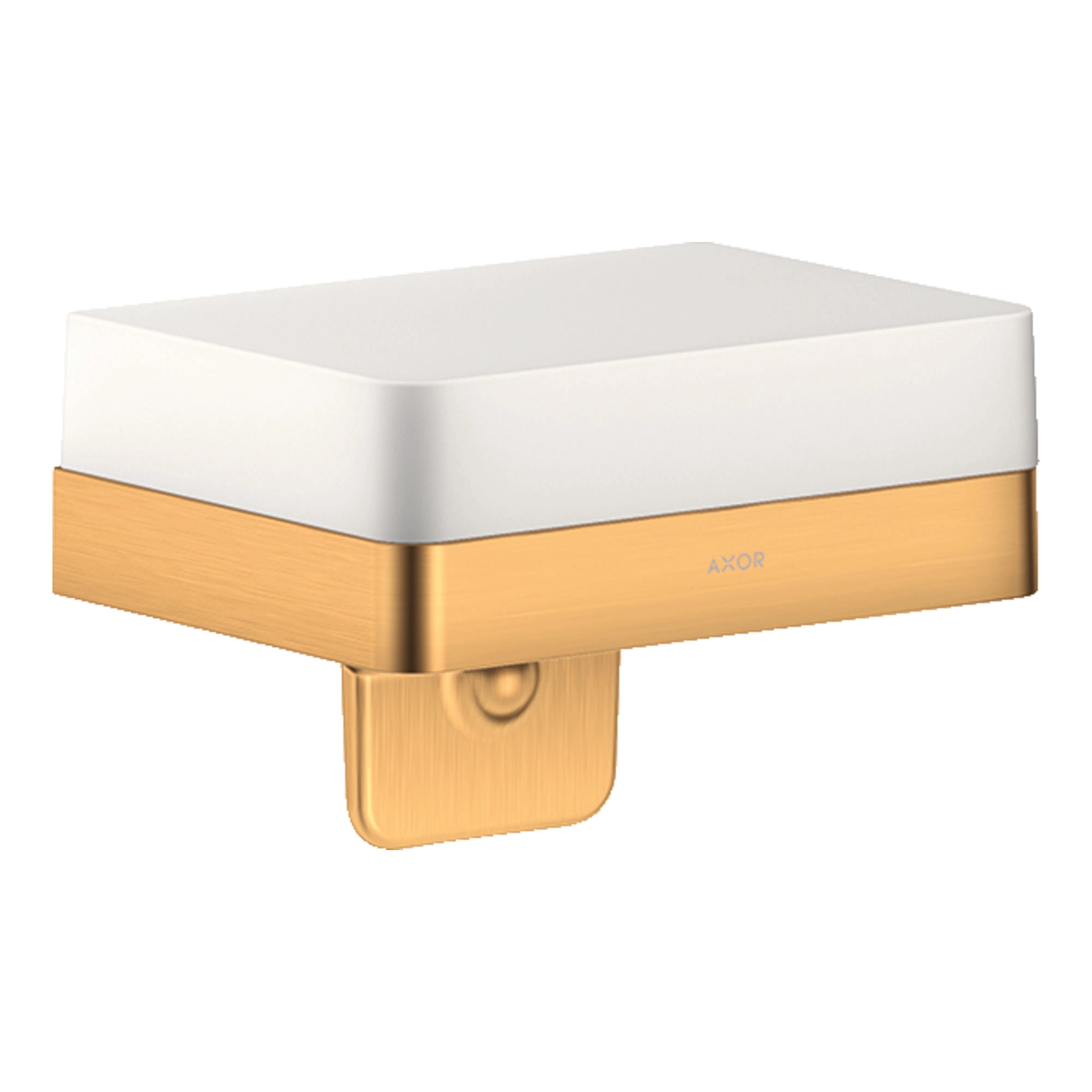 Portarollo Universal Vidrio y Metal Dorado 15x11x9.9 cm