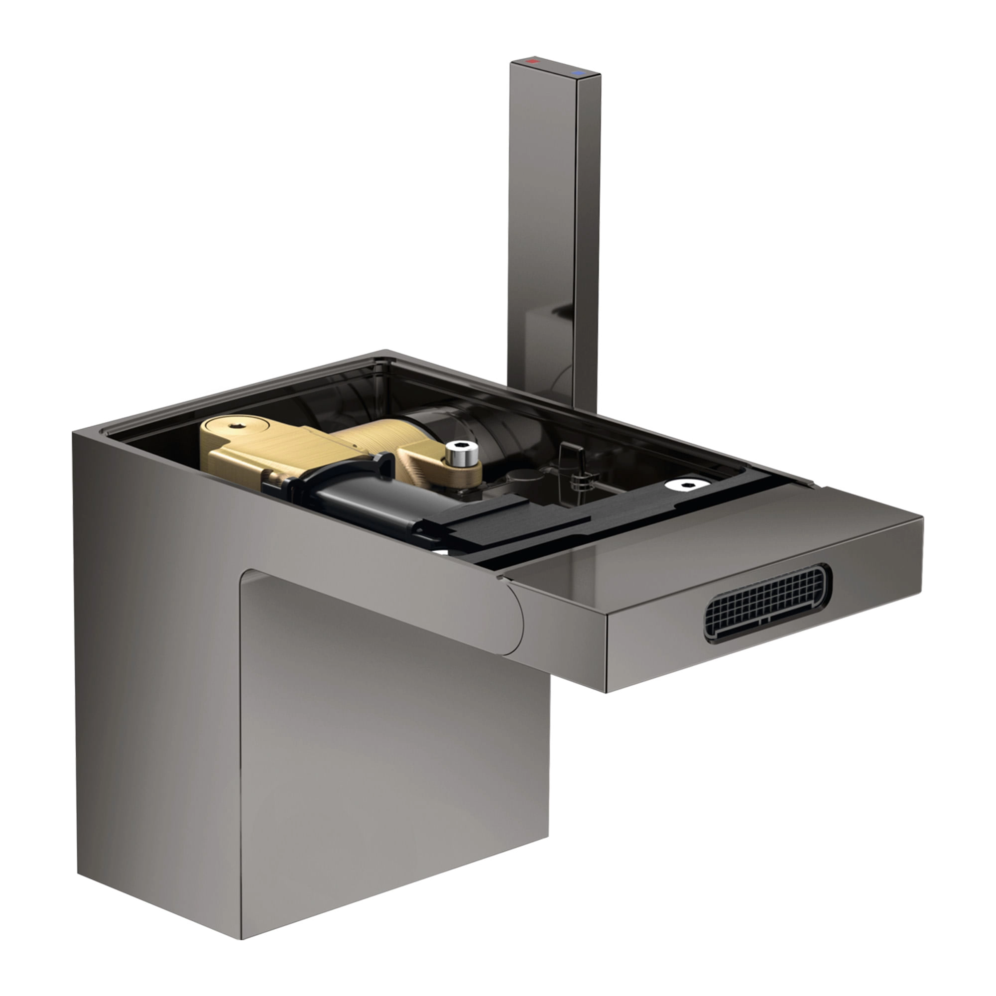 Grifería de Bidé MyEdition con Desagüe Push Open Polished Black sin Placa