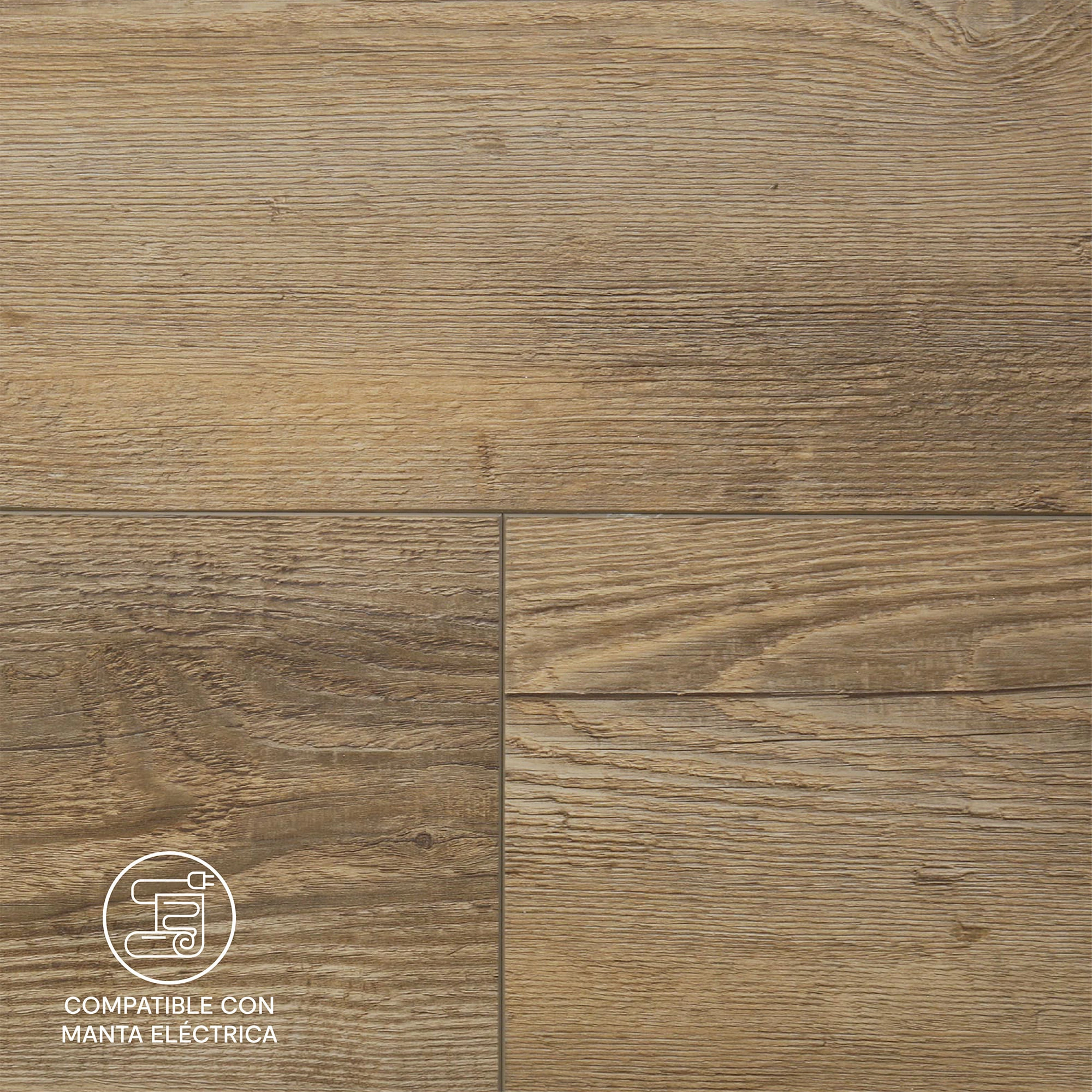 Piso Vinílico SPC Rustic Brown 225x1532 mm