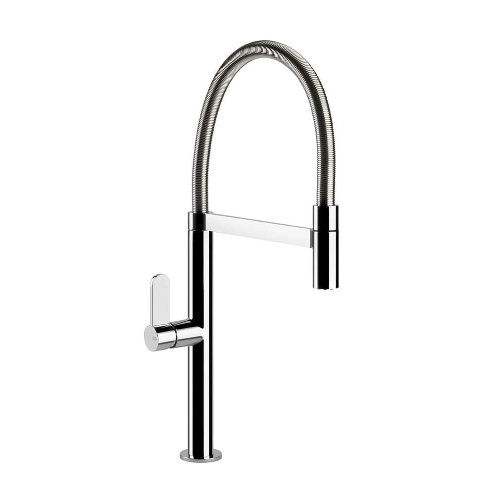 Grifería Cocina Venetto Extraíble Caño Flexible Cromada