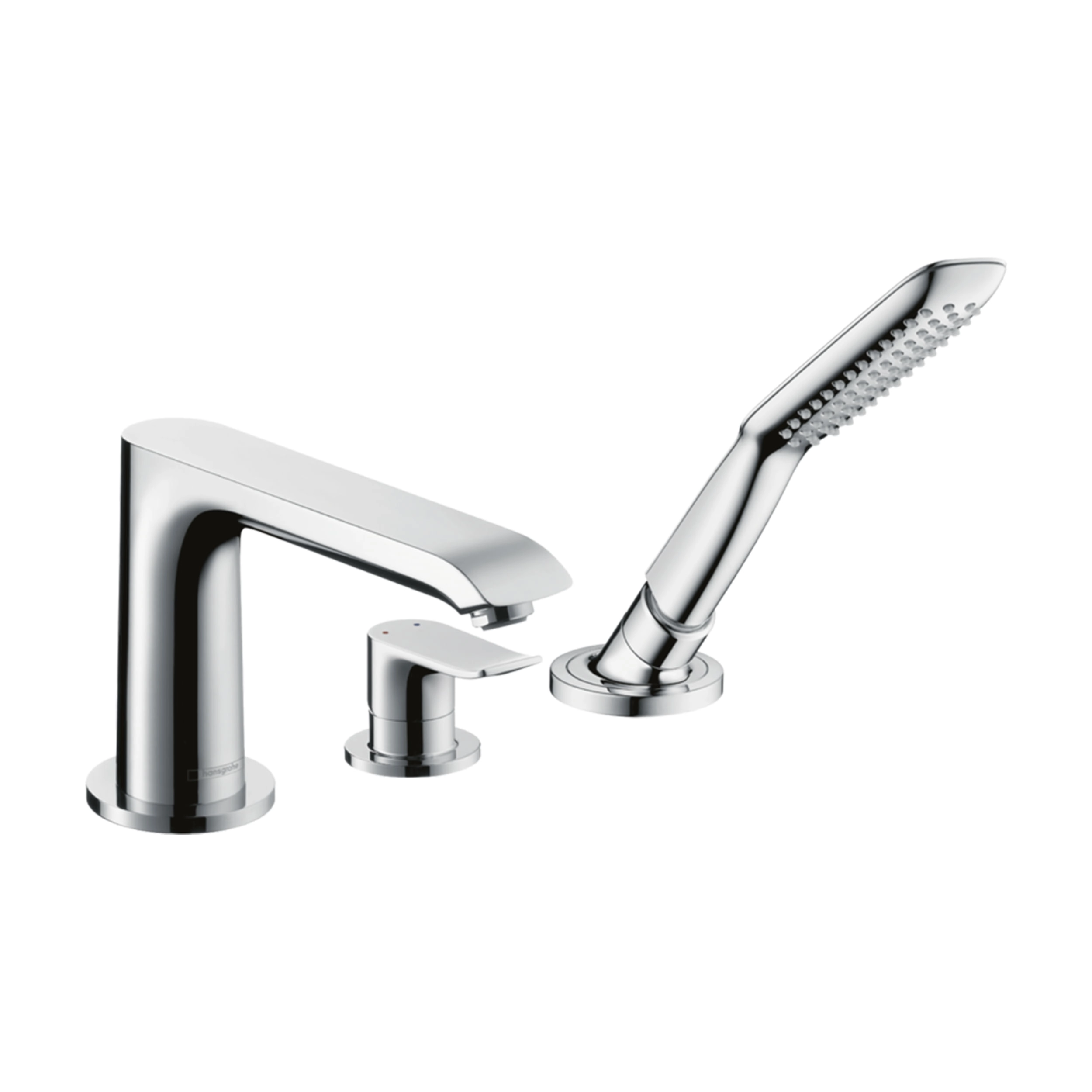 Grifería Ducha Tina Metris Expuesta C/Ducha Fono, Soporte 31190000 Cromo