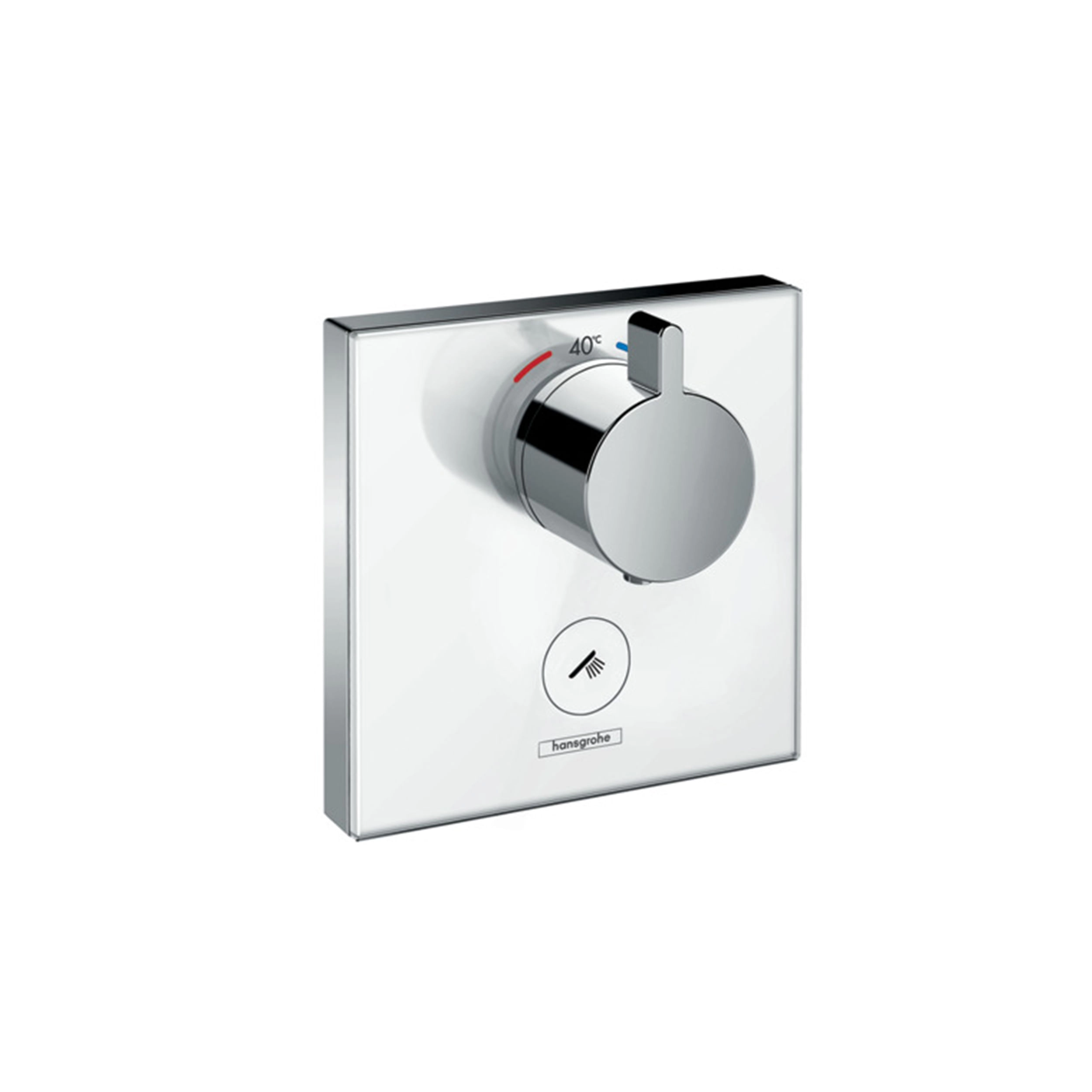 Termostato Showerselect Empotrado 1 Vía 15735400 Blanco Cromo
