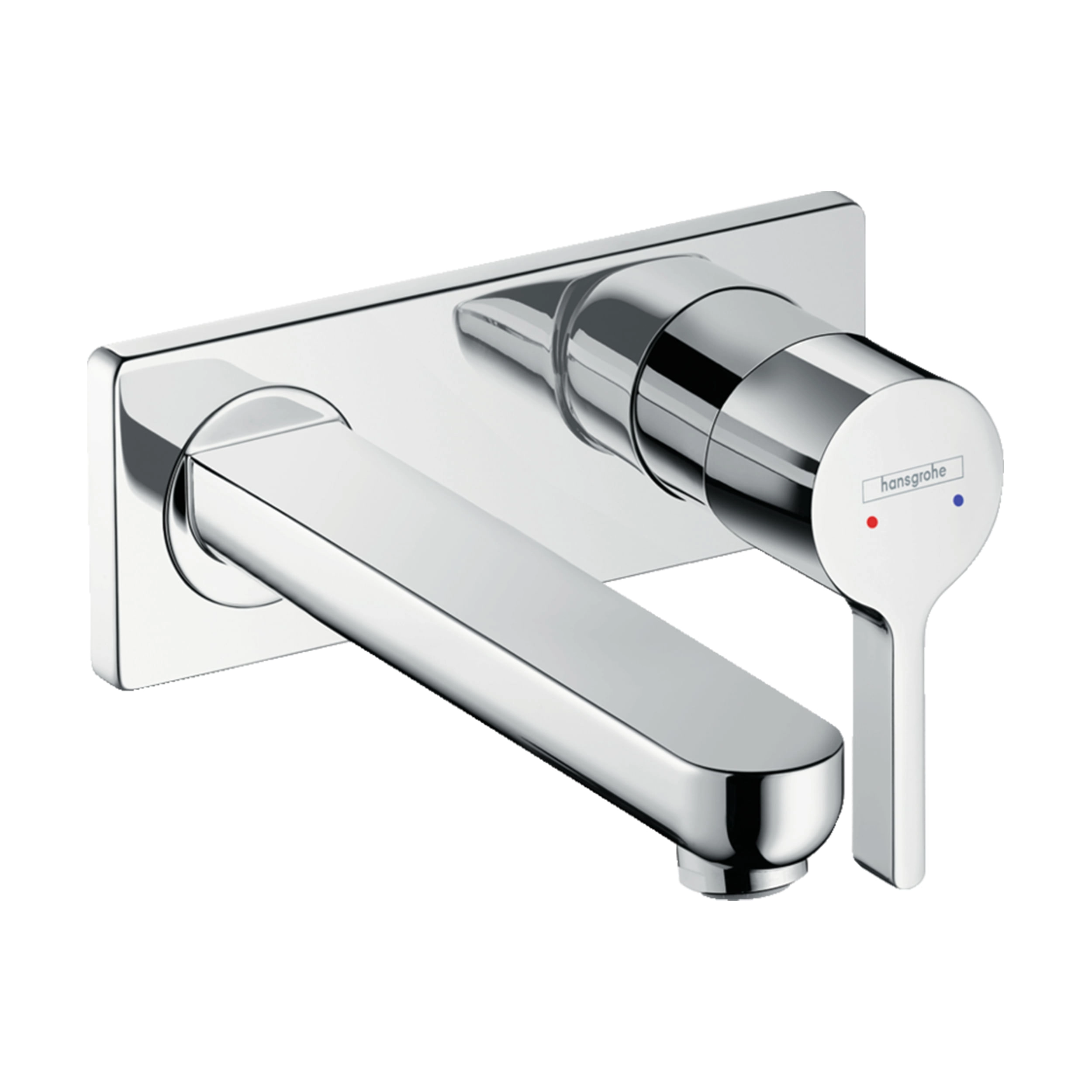 Grifería Lavamanos Metris S Muro 23 cm S/Desagüe 31163000 Cromo