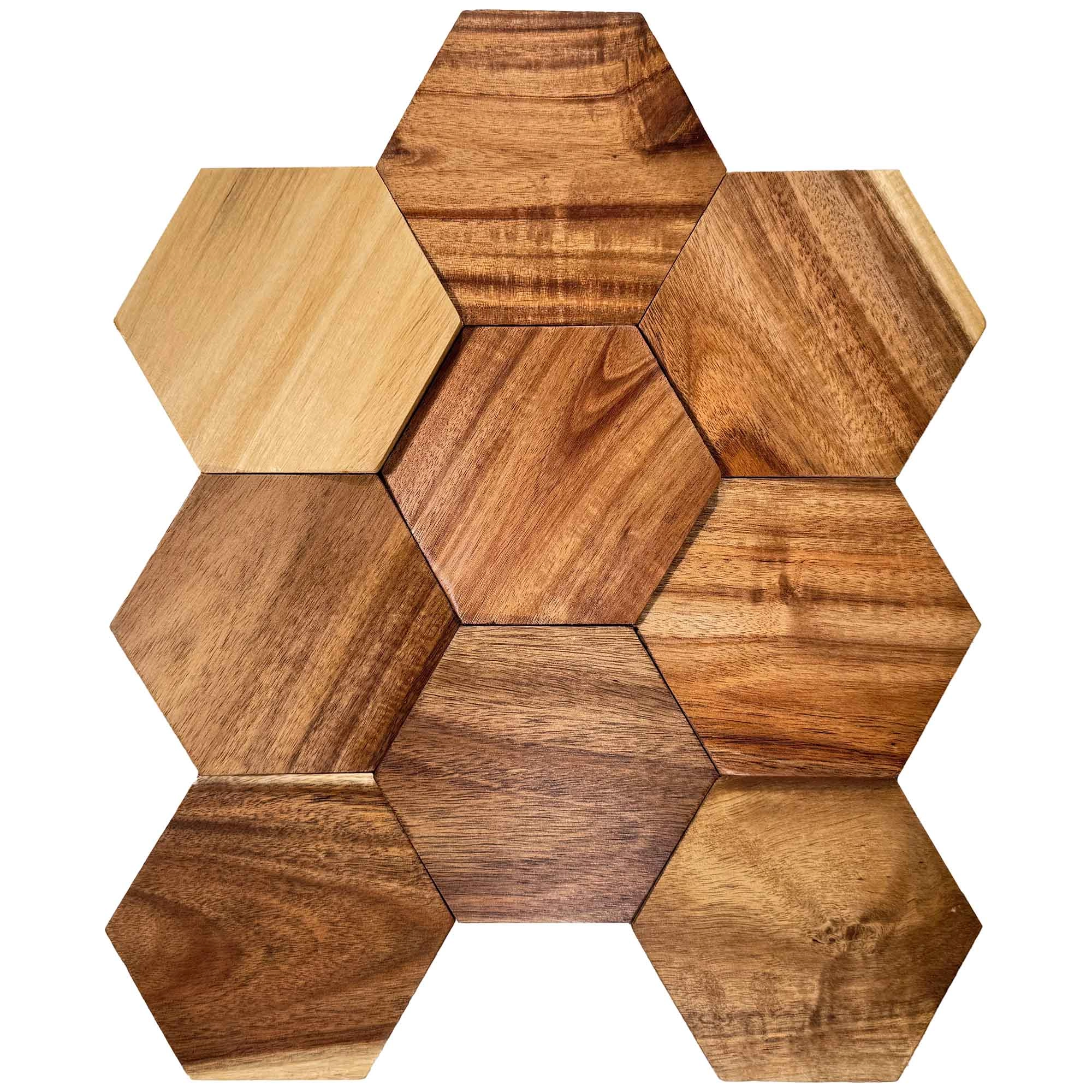 Mosaico Hexagon Wood 30x30 cm