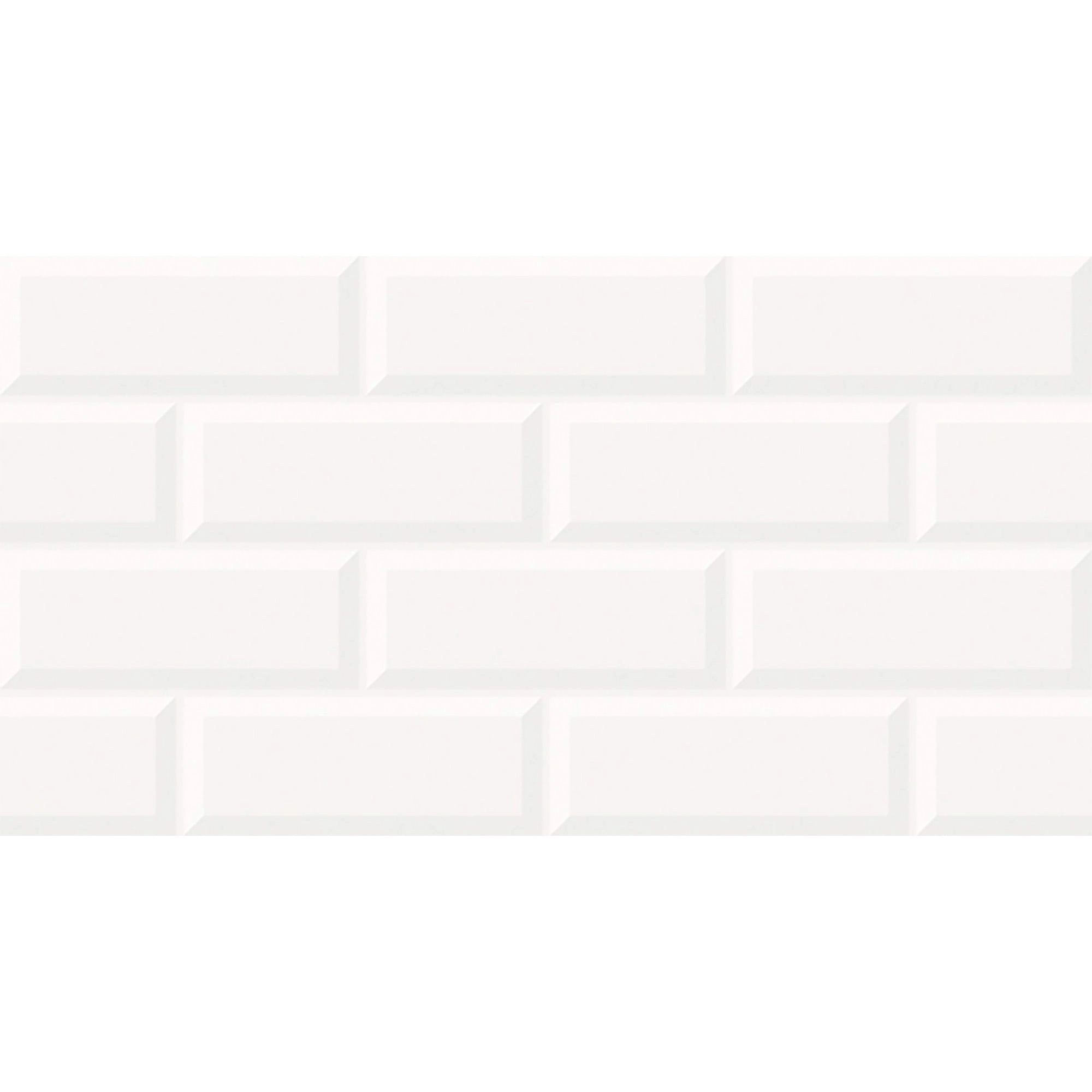 Cerámica Muro Kraft White Plus Brillante 32x57 cm