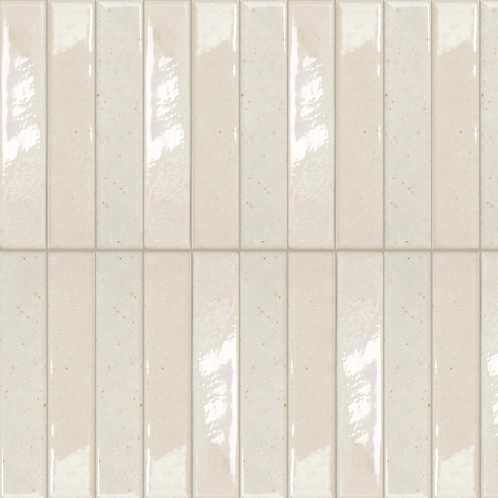 Porcelanato Sabil Fit Flour Blanco Brillo 2.8x15 cm