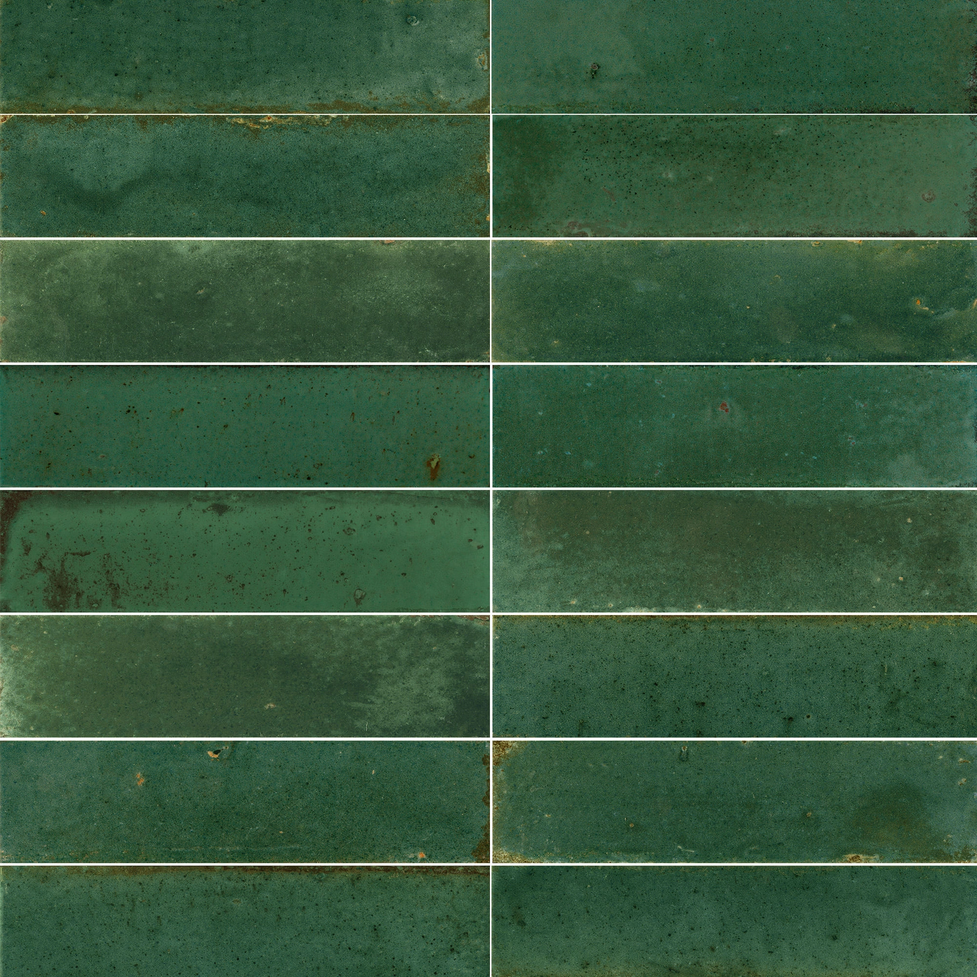 Cerámica Muro Hope Verde Brillante 7.5x30 cm