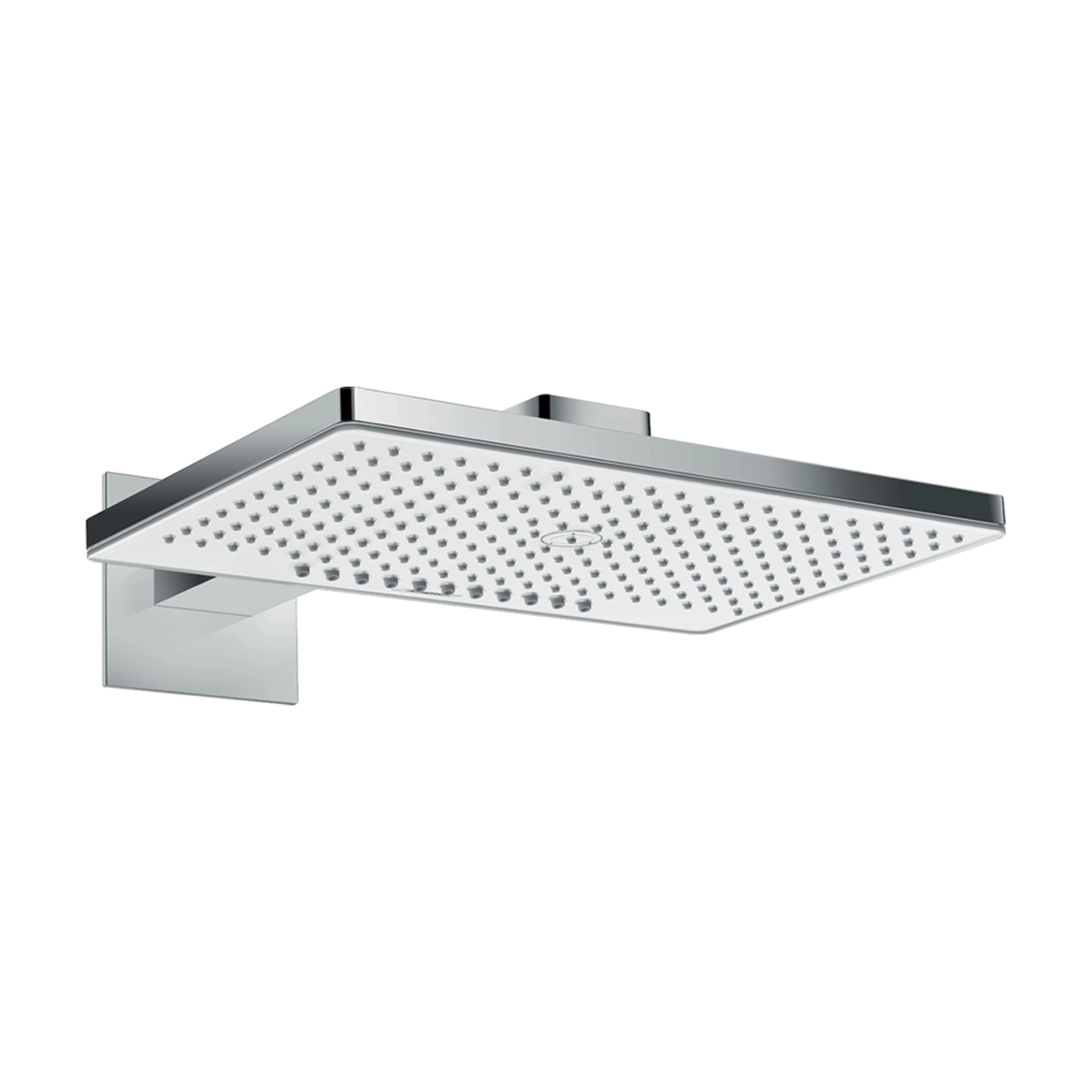 Plato Ducha Rainmaker Select Cuadrado 46 cm 2 Jet C/Brazo 24005400 Blanco Cromo