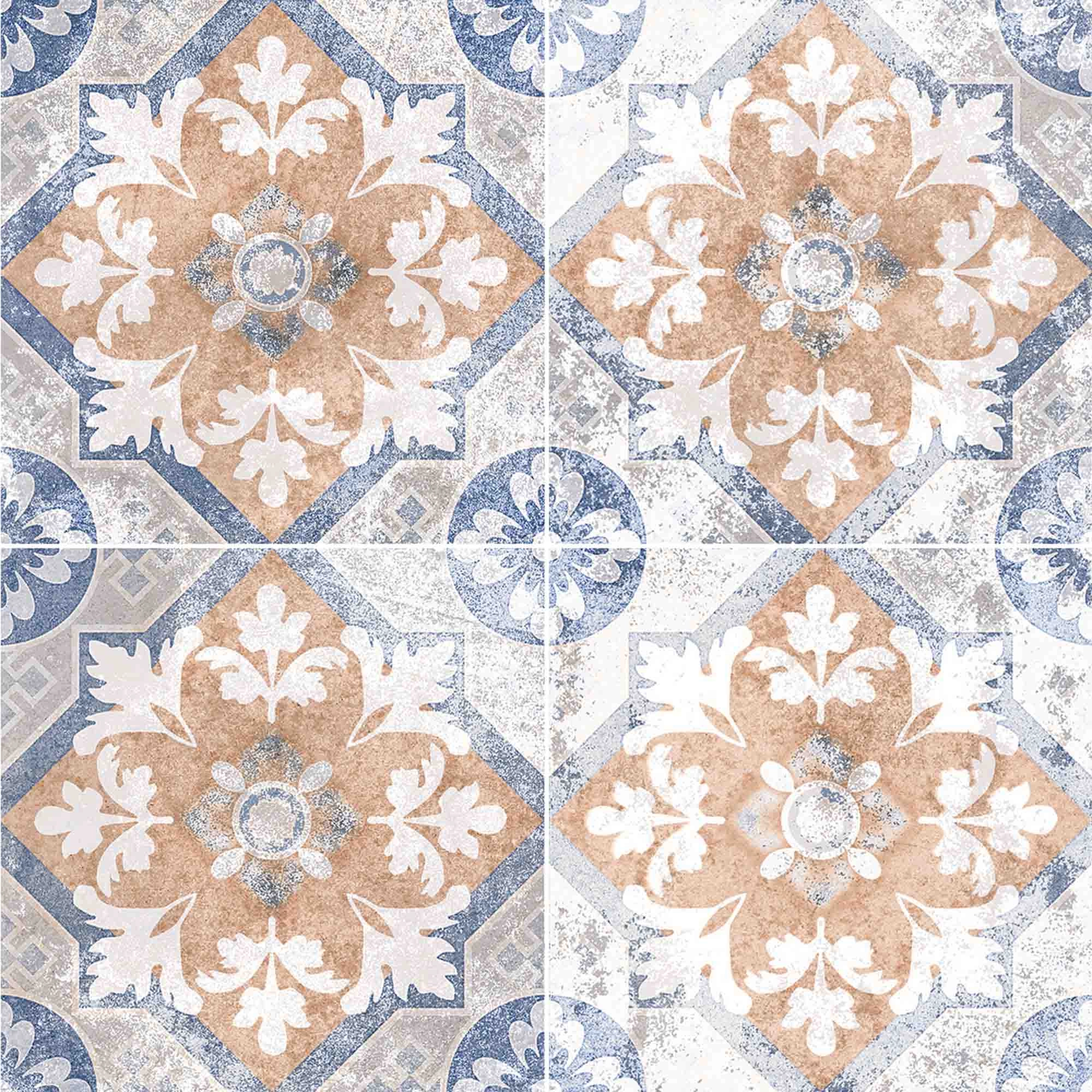 Porcelanato Dolcevita Leaf Multicolor Mate 20x20 cm
