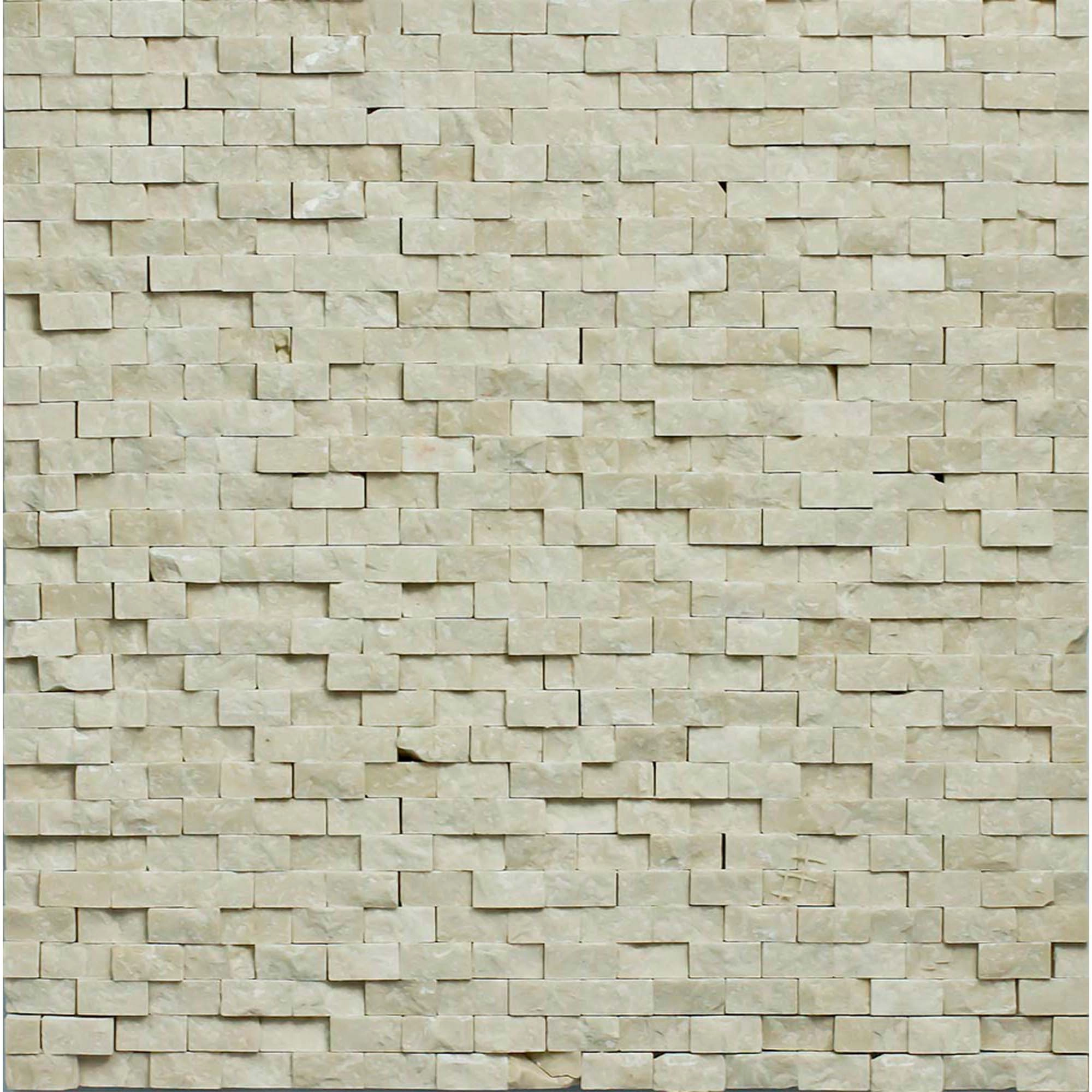 Mosaico Blanco Rústico Marfil 30x30 cm