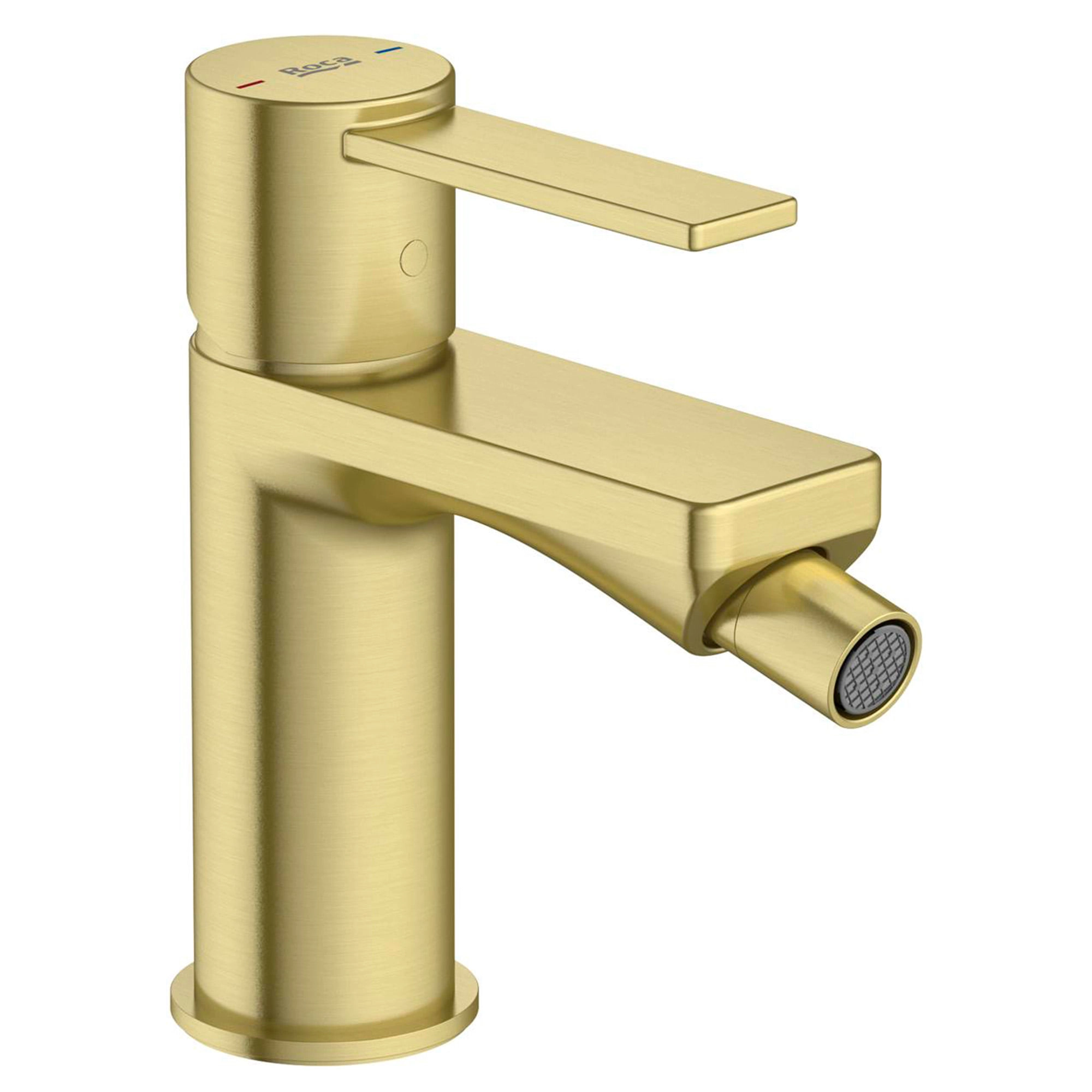 Grifo de Bidé Targa Sin Desagüe Oro Cepillado 38x138x115 mm